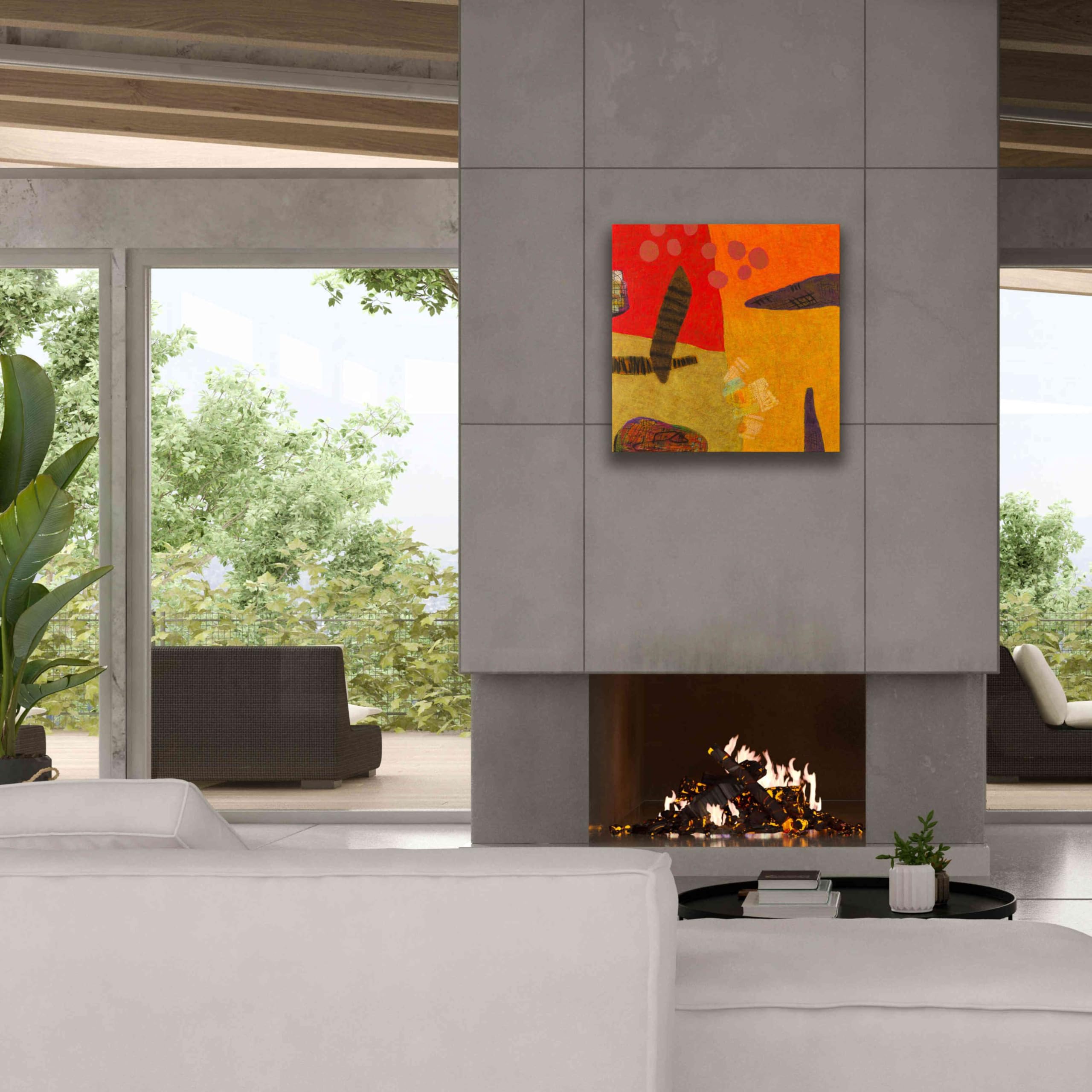 Epic Graffiti 'Conversations in the Abstract 29' by Downs - Premium Giclee Canvas Wall Art Print 26