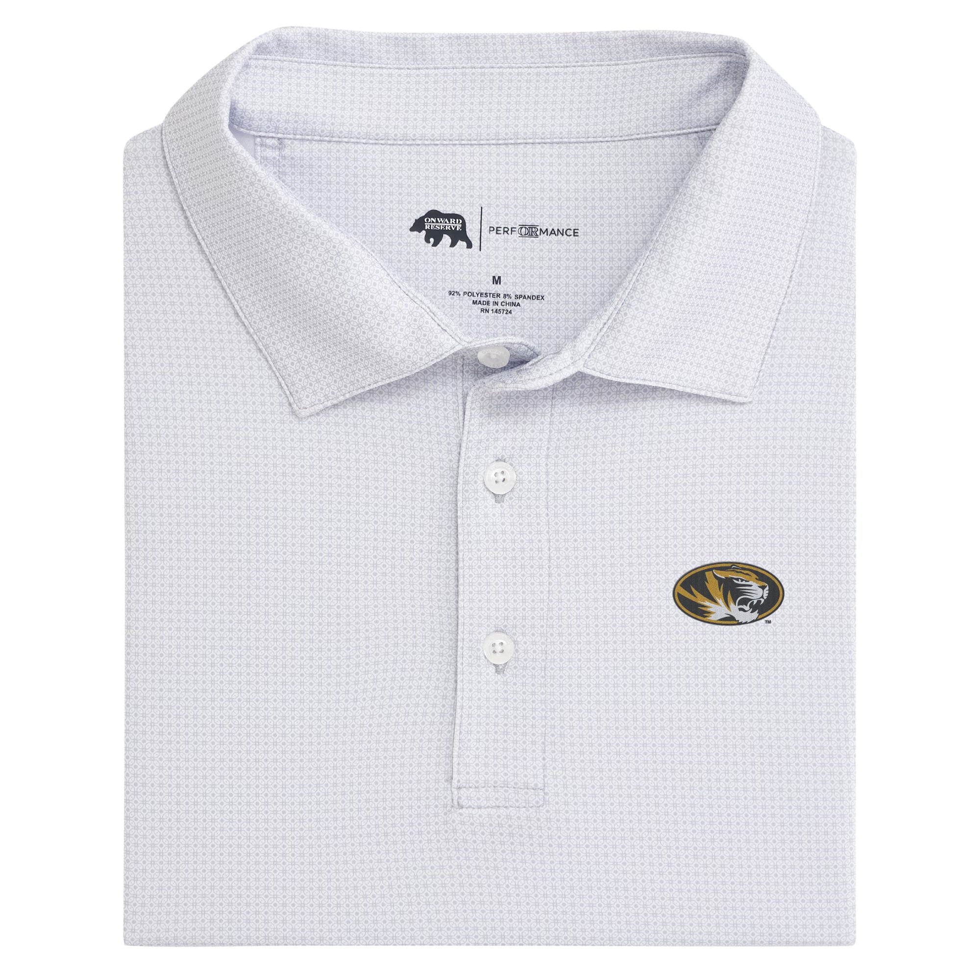 Missouri Range Printed Performance Polo Shirt for Men - Moisture Wicking, Breathable Golf & Casual Wear