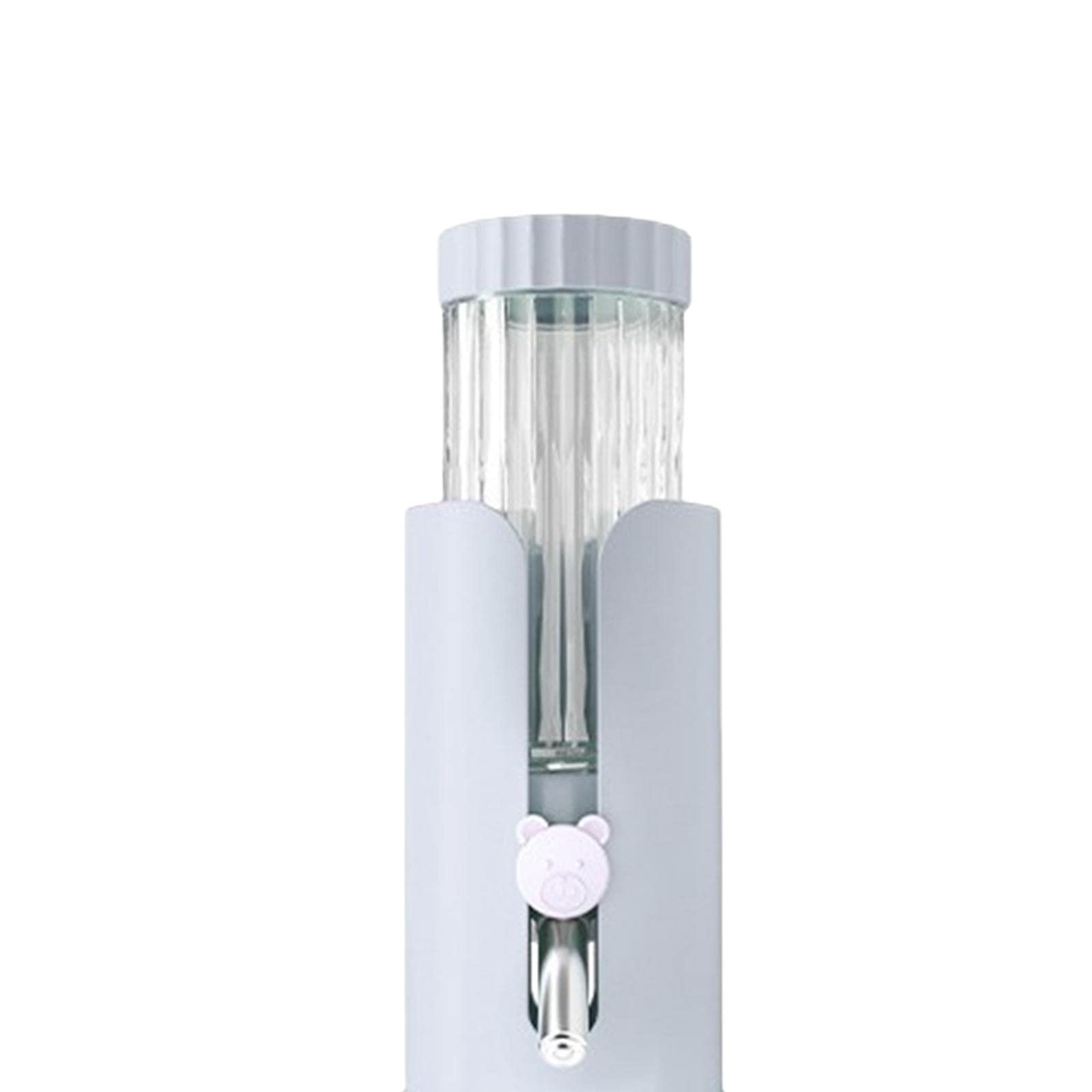 UJEAVETTE® Adjustable Parrot Water Bottle with Stand - Dustproof & Portable Small Animal Drinking Bottle for Hamsters, Birds, Rabbits - Perfect for Cages, Travel & Outdoor Use (White)