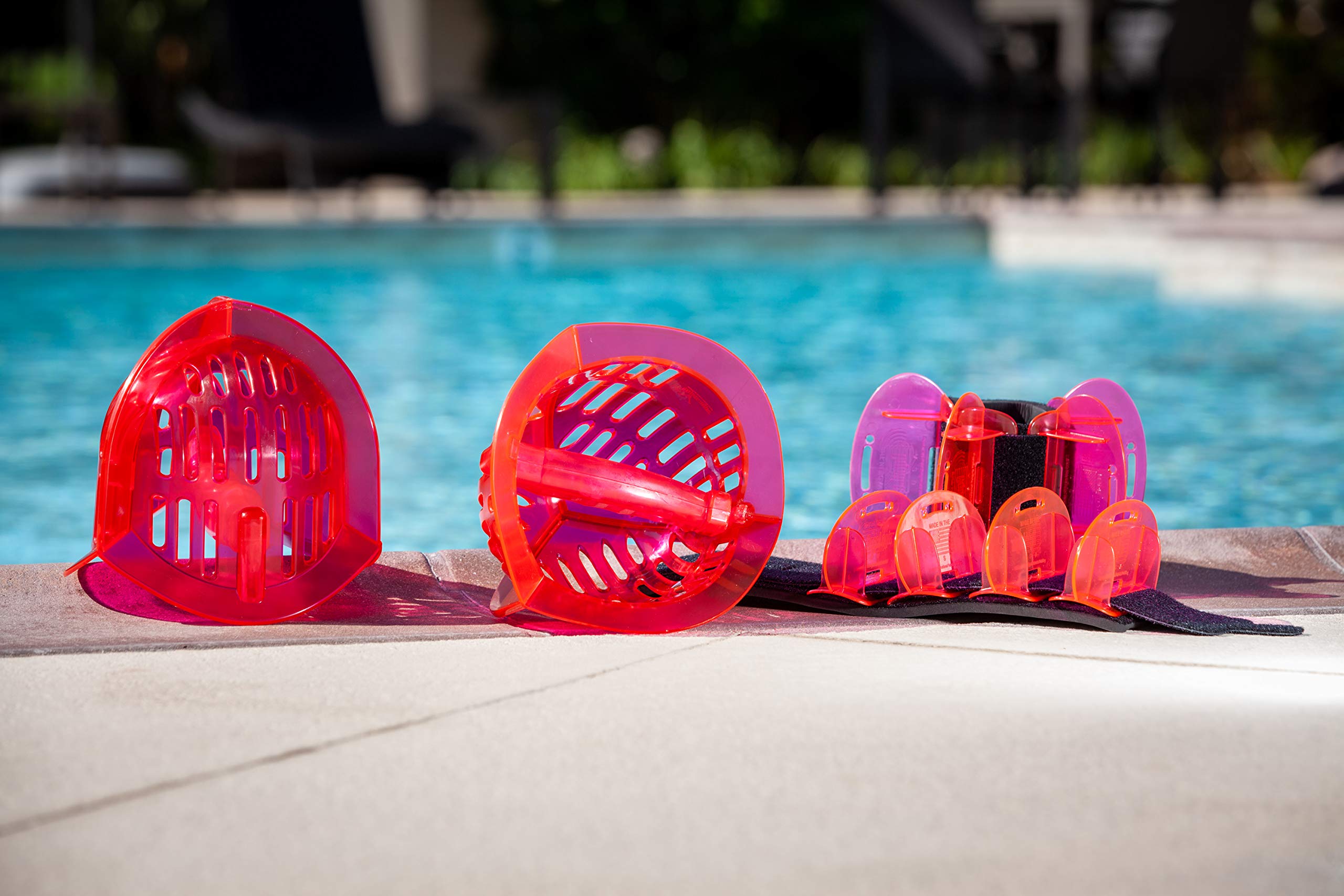 Hydrorevolution Women's Aquatic Exercise Equipment Bundle - Water Dumbbells & Barbells for Pool Workouts | Water Resistance Training Gear | Includes Ben Bruno Training Guide | Perfect for Swimming, Aqua Aerobics & Hydrotherapy