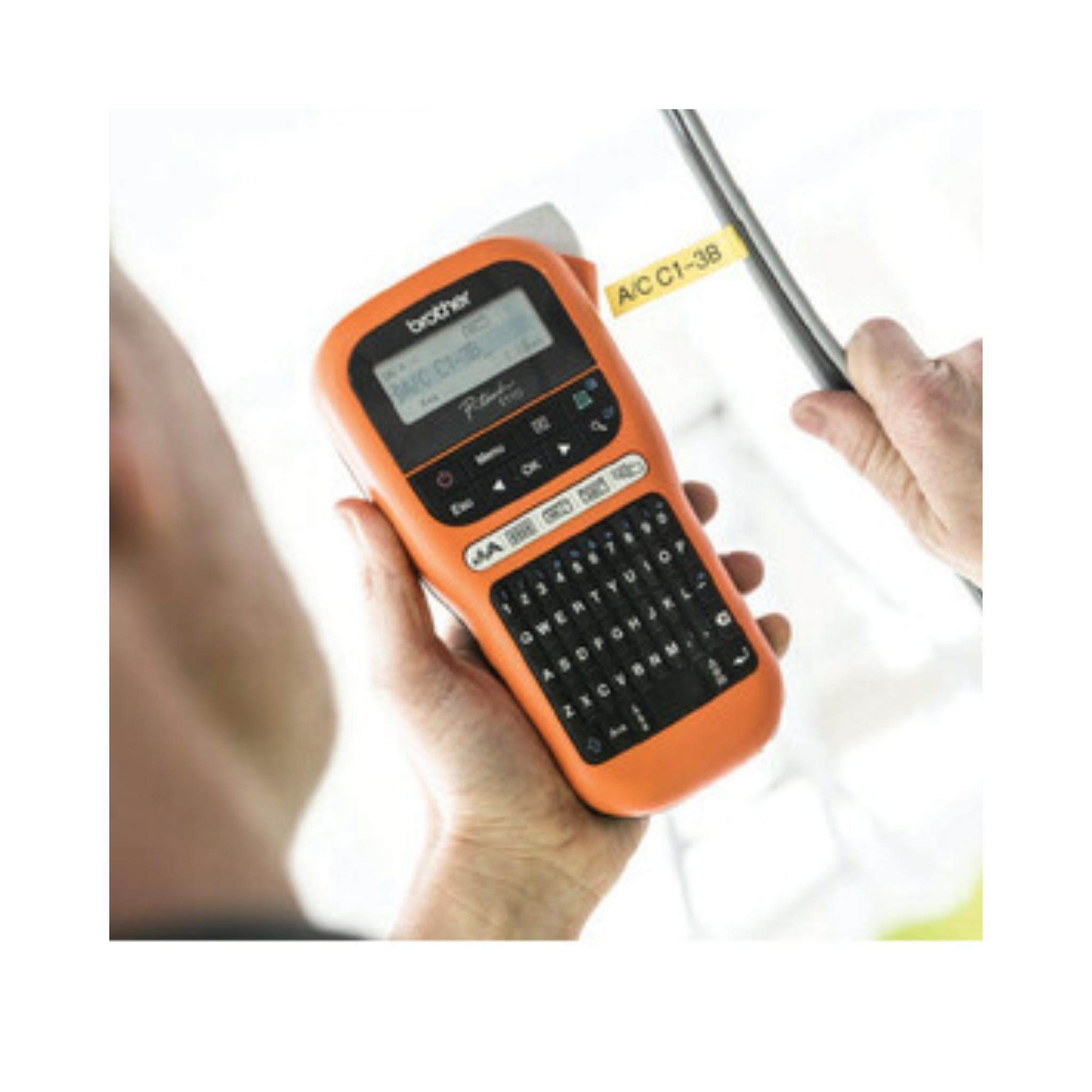 Brother PTE110VP Industrial Label Maker - Heavy Duty, Durable & Waterproof for Shipping, Warehouse & Office Organization