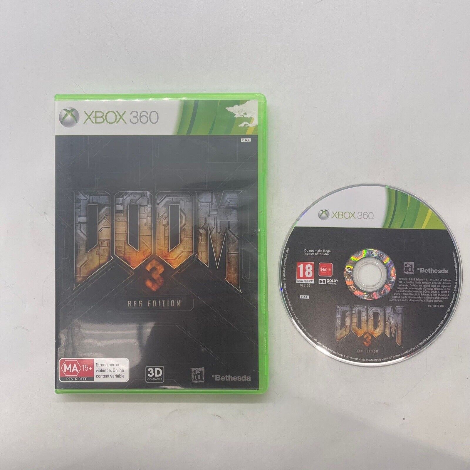 Doom 3 BFG Edition - Xbox 360 Game (PAL Version) | Horror FPS Action Adventure | Perfect for Late-Night Gaming Sessions