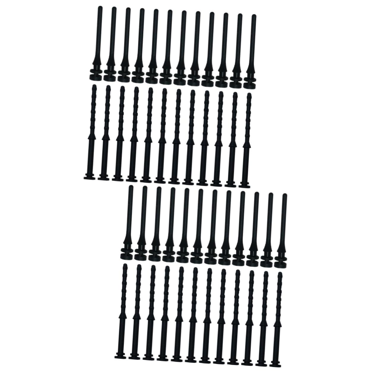TINEASUR 24-Pack Silicone Rubber Fan Mount Screws - Anti-Vibration Computer Case Fan Screw Kit (2 Sets of 12) for Quiet PC Cooling & Noise Reduction - Perfect for Gaming Rigs, Workstations & Home Office PCs