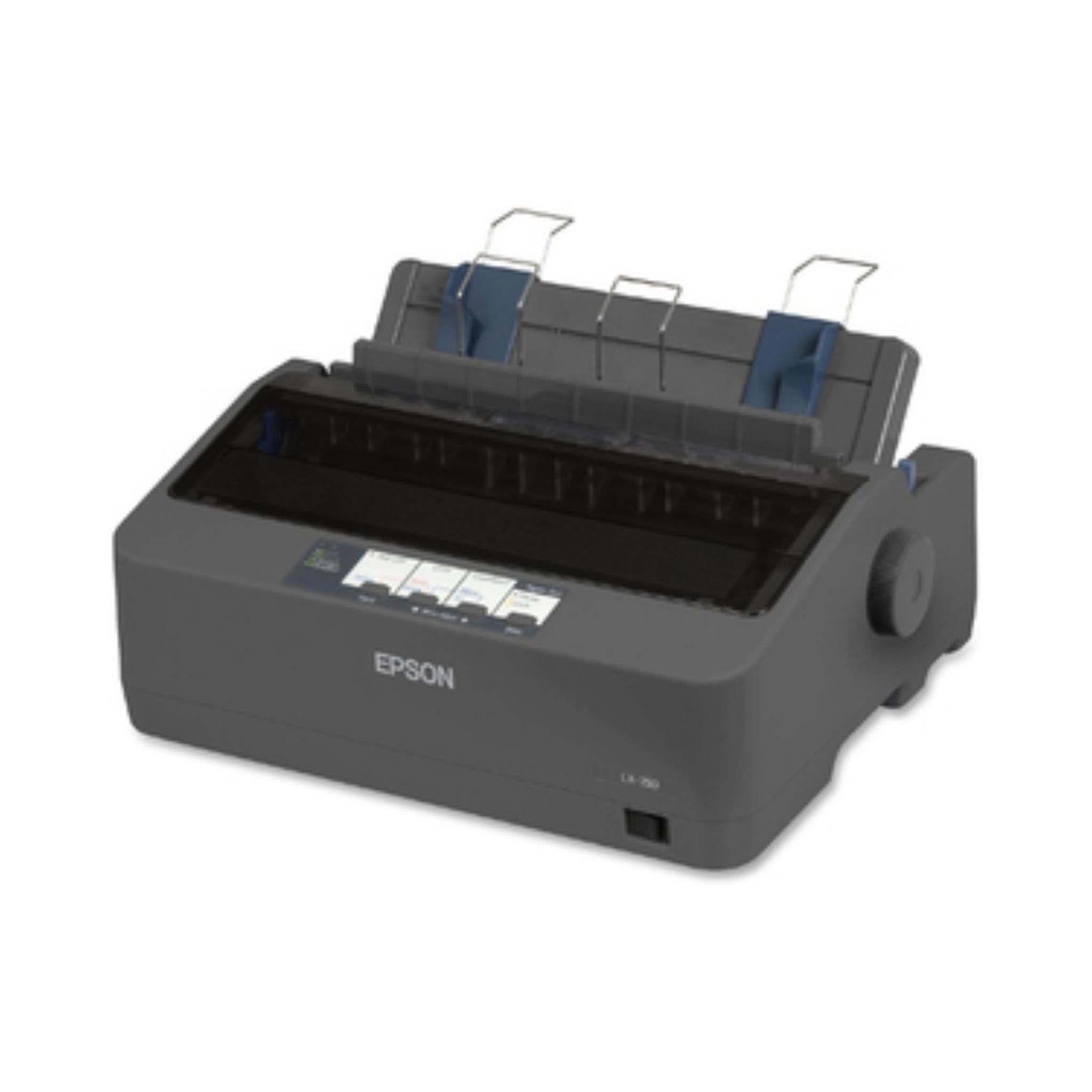 Epson LX 350 Monochrome Dot Matrix Printer - High-Speed Impact Printer for Receipts, Invoices & Multipart Forms - Ideal for Retail, Warehouse & Office Use