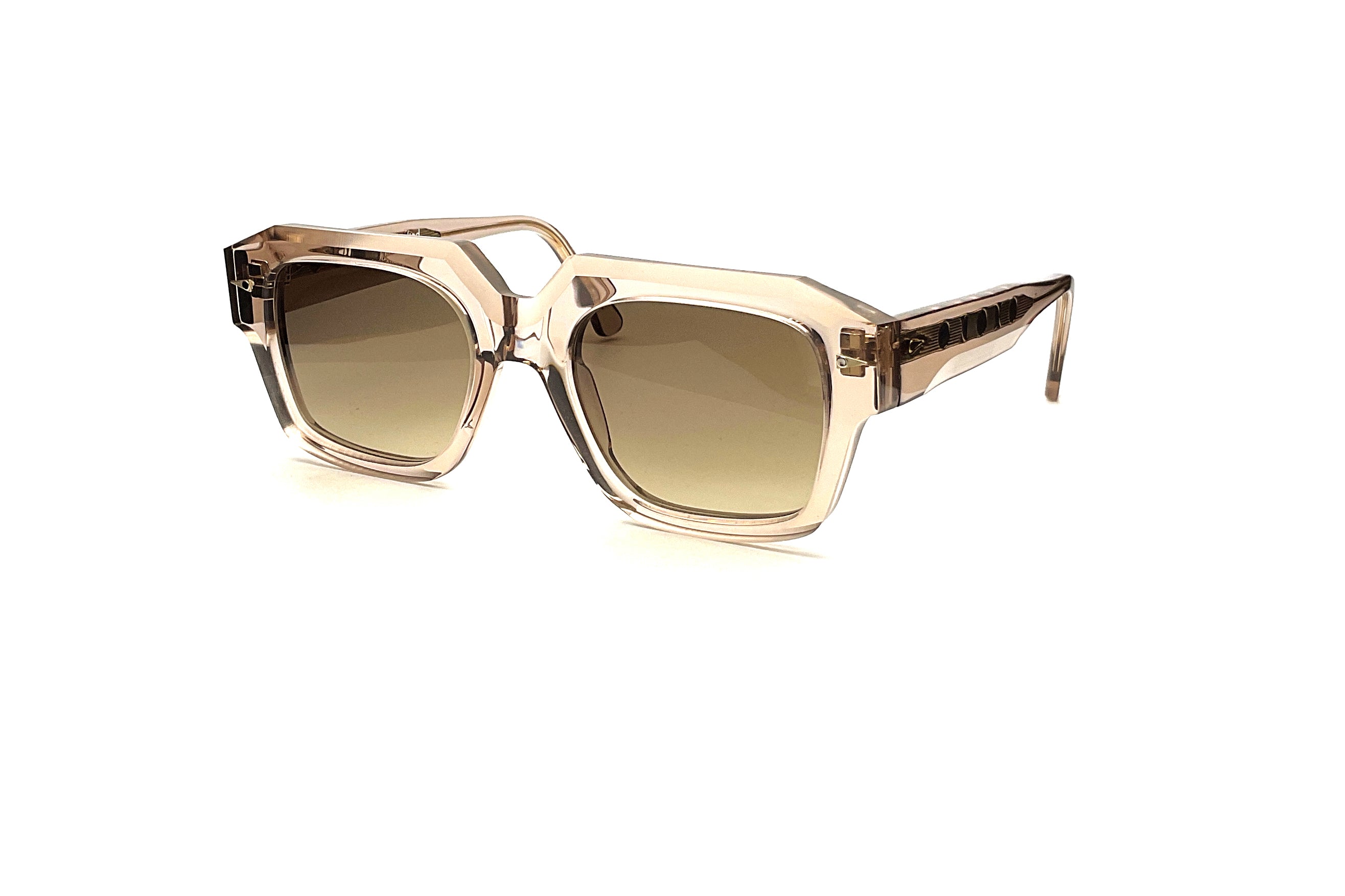 Ahlem Trudaine Sunglasses - Coffee Light Smoke Gradient Lenses for Women & Men | UV Protection, Fashion Eyewear for Outdoor Activities, Travel & Driving