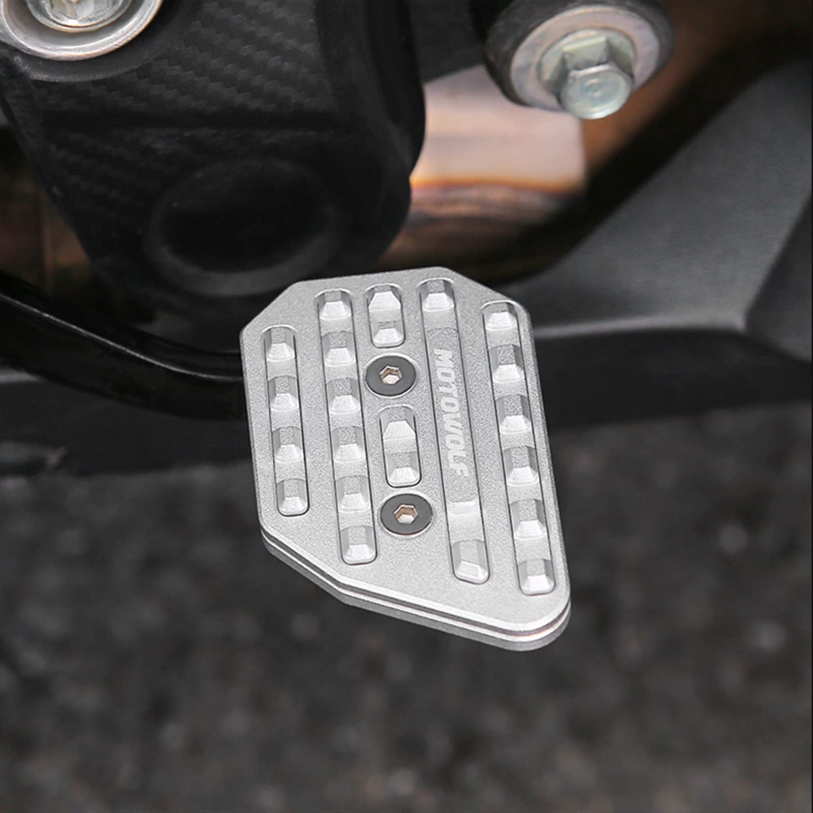 Honda CB500X CB400X 2019-2022 Motorcycle Rear Brake Pedal Extension - Black Foot Peg Pad Extender Upgrade Replacement Part for Improved Comfort & Control - Perfect for Long Rides & Off-Road Adventures