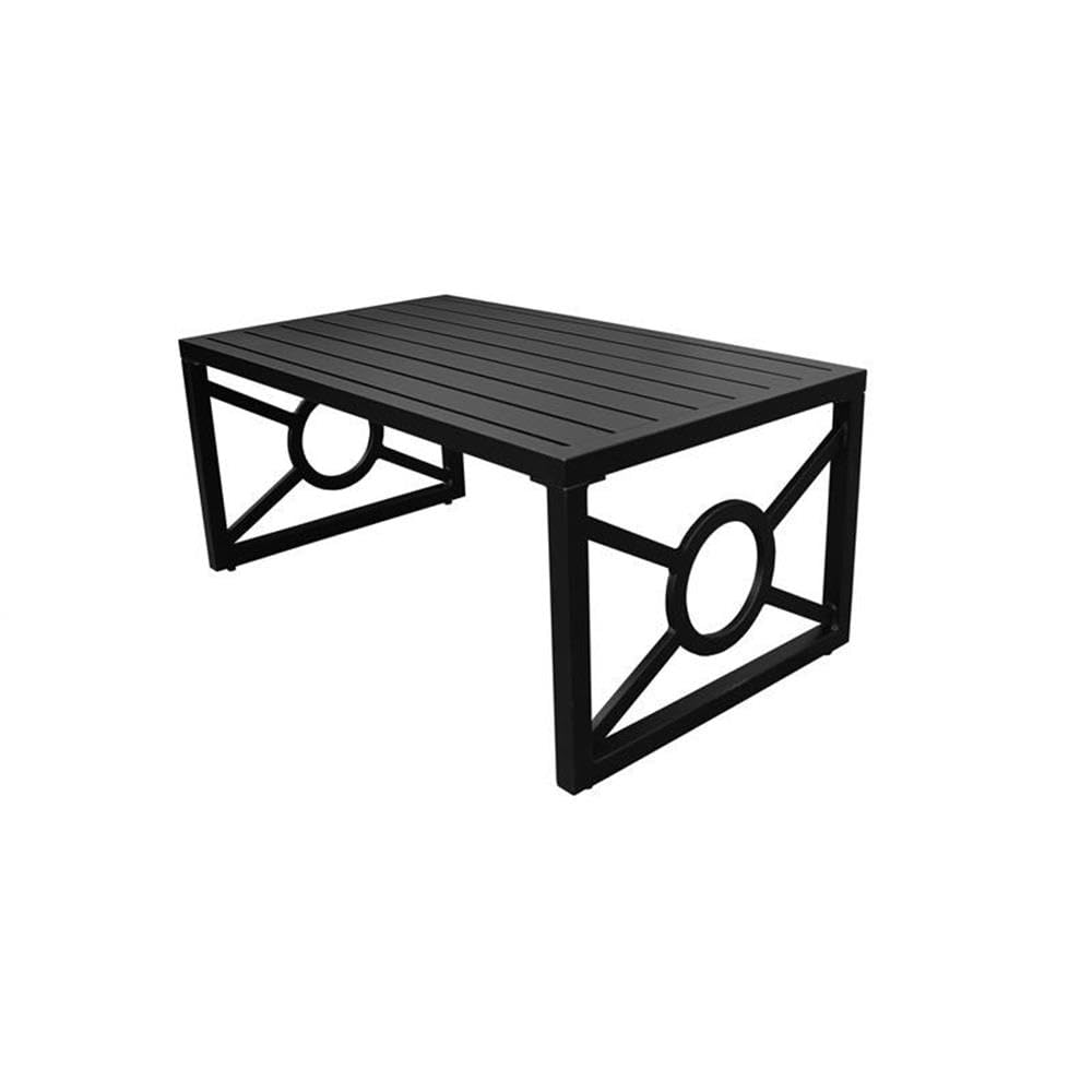 TK Classics Kathy Ireland Madison Ave. 7-Piece Aluminum Patio Dining Set - Navy Blue Outdoor Furniture for Garden, Poolside & Backyard Relaxation