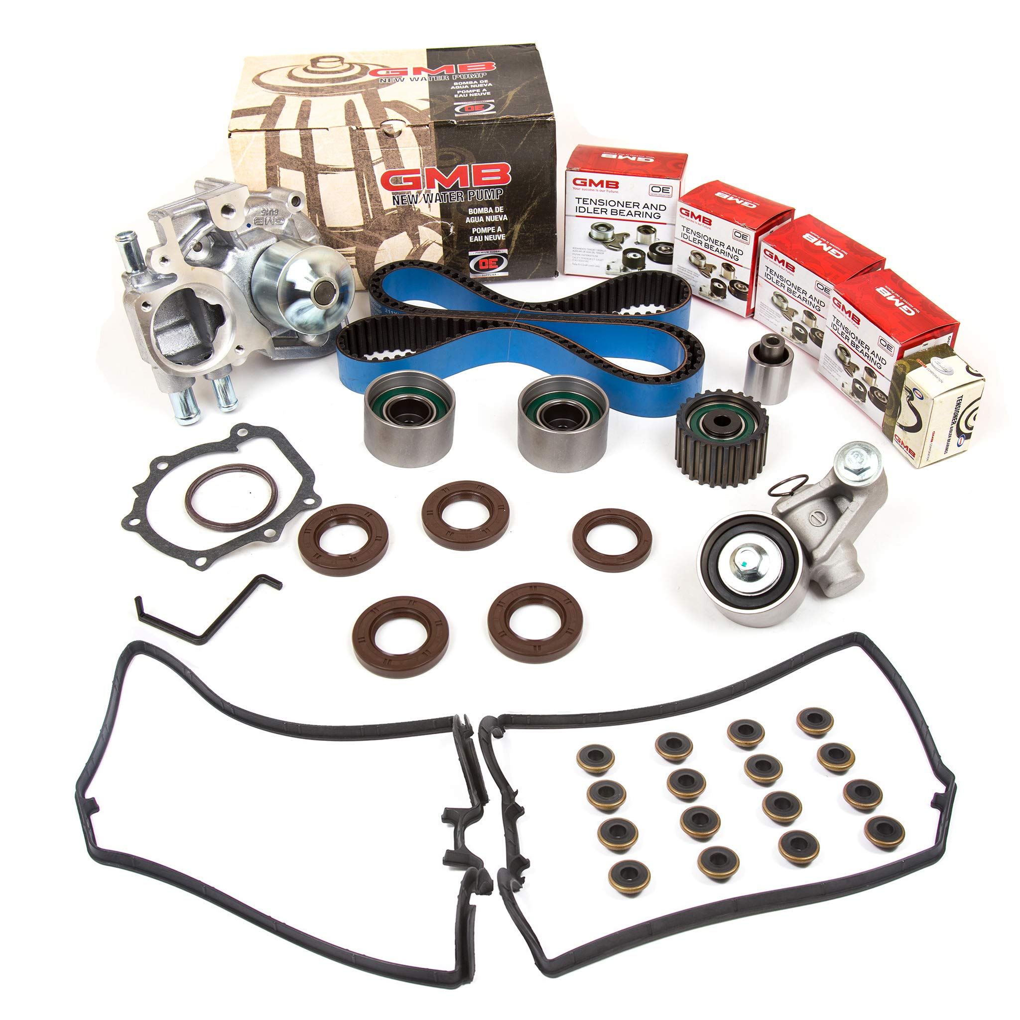 GMB Timing Belt Kit with Water Pump for 2002-2005 Subaru WRX Turbo 2.0L EJ20T Engine - Complete Replacement Kit for Smooth Performance & Engine Protection | Perfect for Daily Driving & Performance Upgrades
