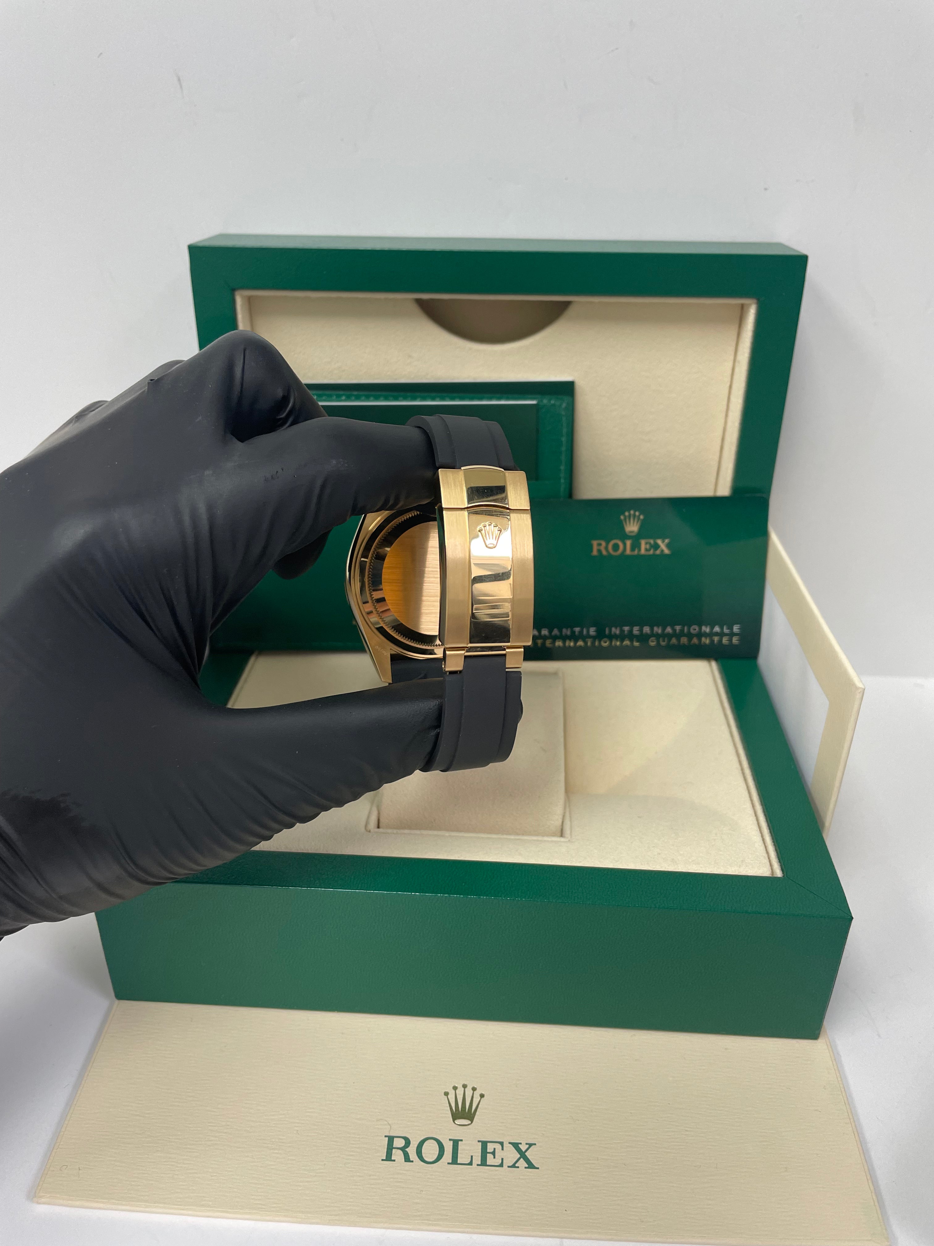 Rolex Sky-Dweller 18K Yellow Gold Watch with Champagne Index Dial & Oysterflex Bracelet (Ref# 326238) - Luxury Timepiece for Business Travel & Special Occasions