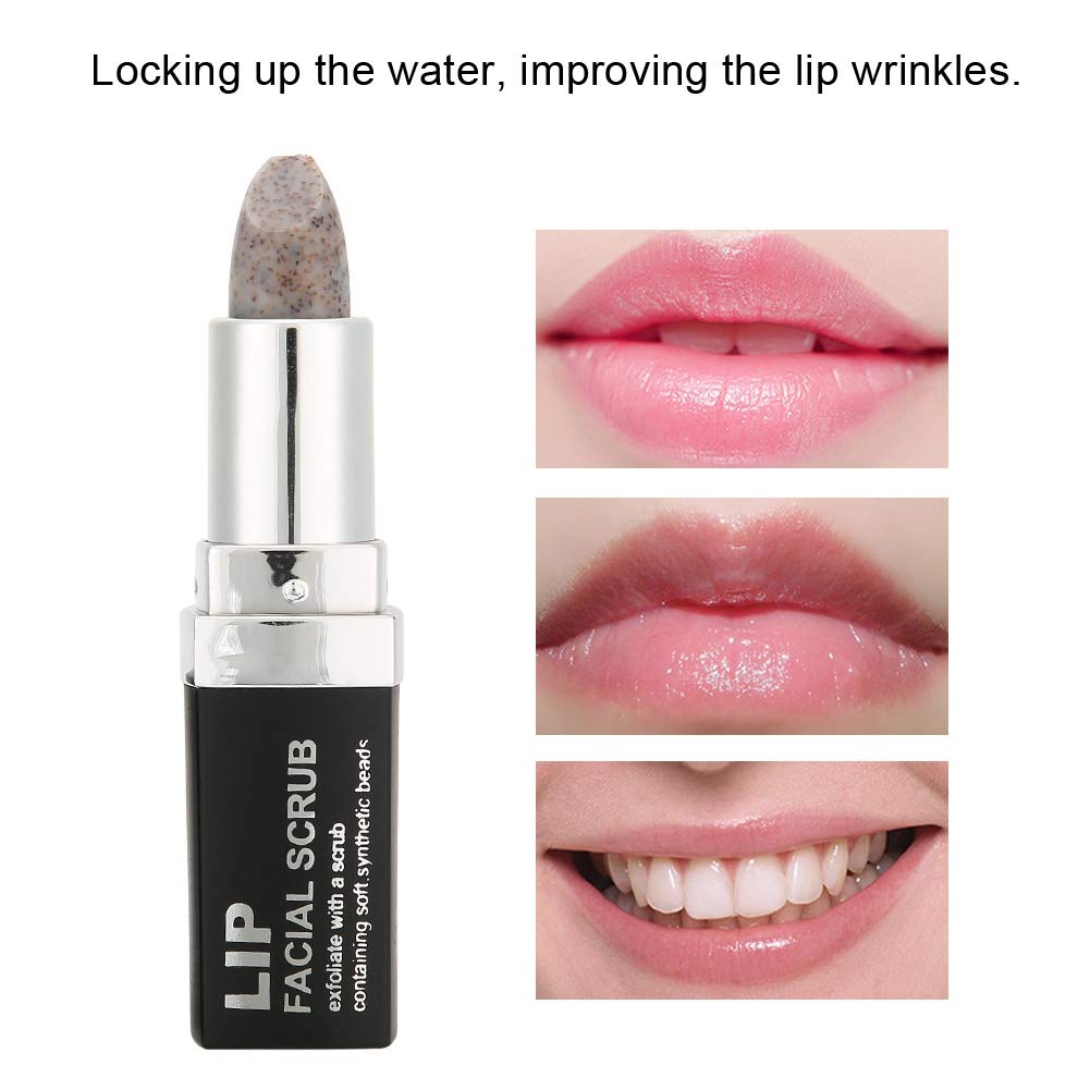 Exfoliating Lip Scrub Stick - Nourishing Lip Care for Dry, Chapped Lips - Removes Dead Skin & Cuticles - Hydrating Lip Treatment for Smooth, Soft Lips - Perfect for Daily Lip Care Routine & Pre-Lipstick Prep