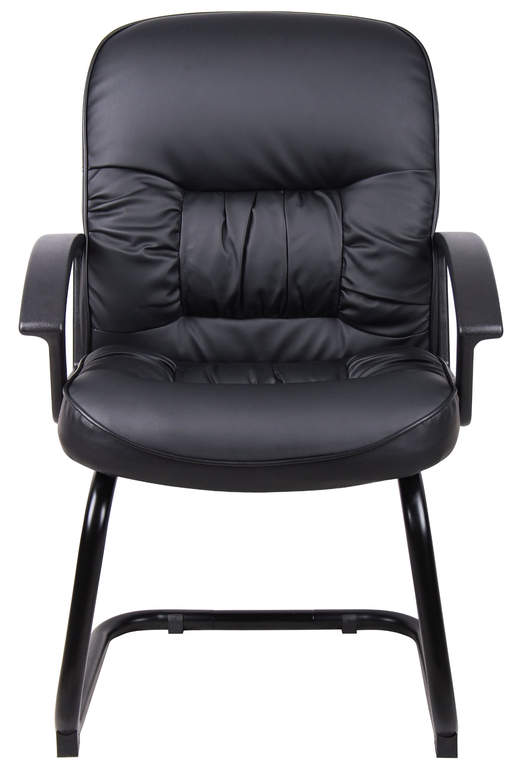 Boss Office Products Guest Chairs - Ergonomic Black Office Seating for Reception, Conference Rooms & Waiting Areas