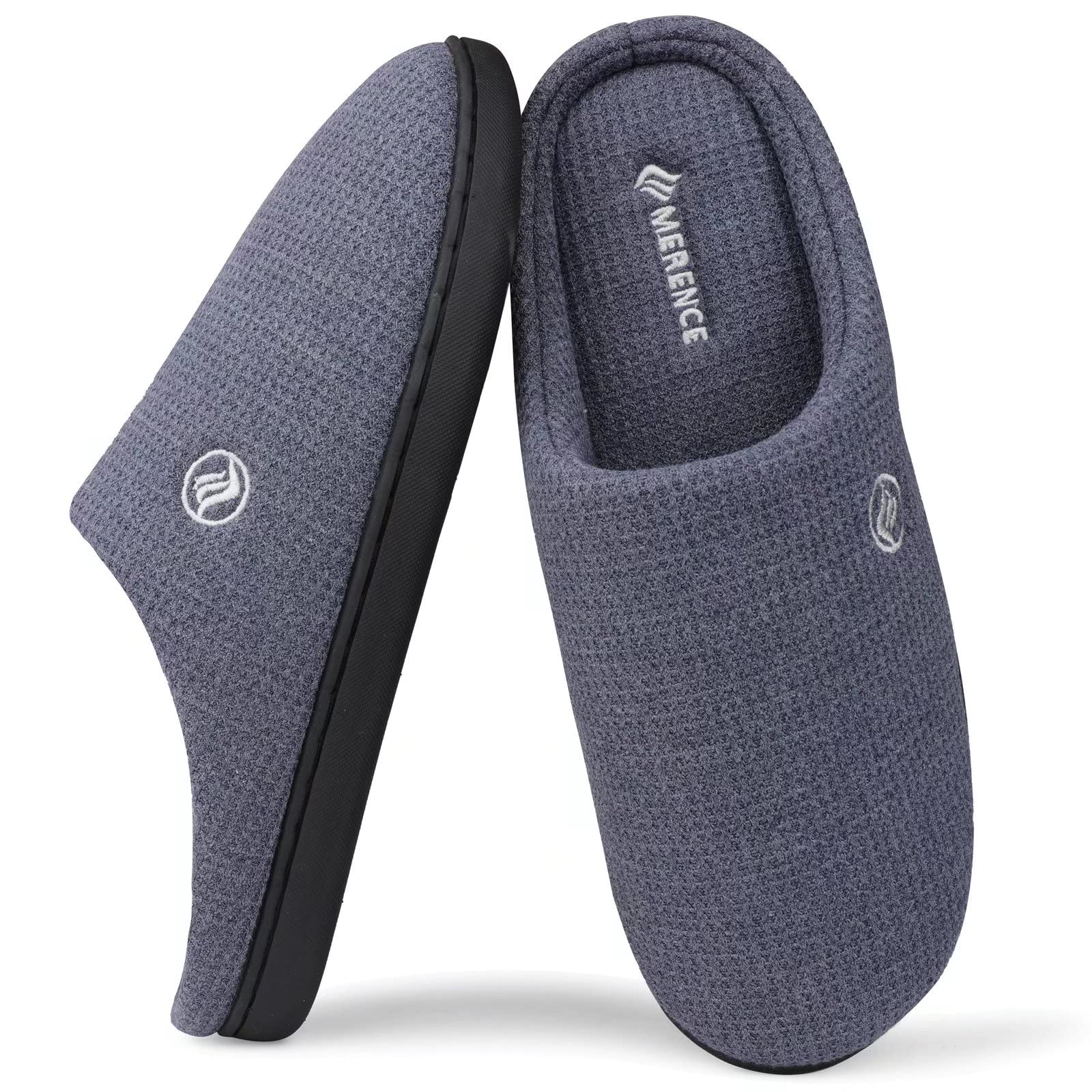 CIOR Allcozy Memory Foam Slippers for Men & Women - Lightweight Non-Slip Indoor/Outdoor House Shoes with Arch Support - Perfect for Home, Office, and Travel Comfort