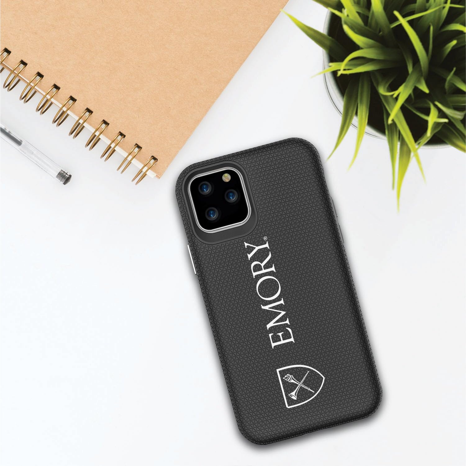 OTM Essentials Shockproof Phone Case for iPhone 13 Pro - Durable Hard Shell with Emory University Design - Perfect for College Students & Alumni Protection