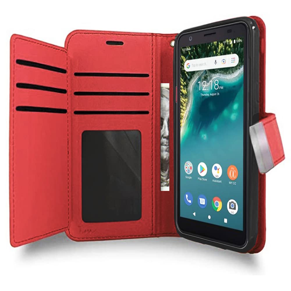 Avid 589 Wallet Case - Flip Stand with Wrist Strap for Wireless Accessories | Perfect for Daily Use & Travel