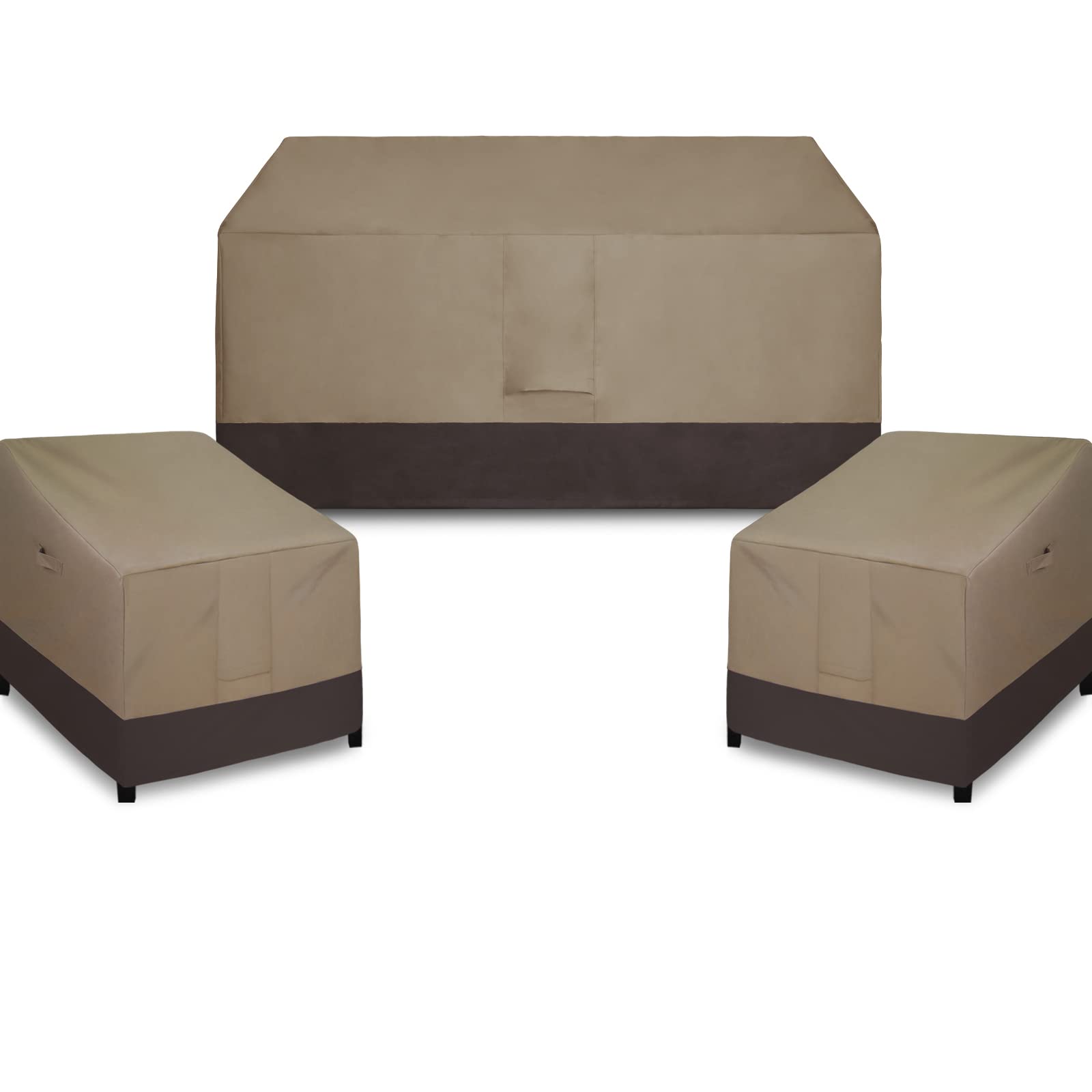 Easy-Going Patio Chair Cover Bundles - Waterproof Outdoor Furniture Covers for Sofa, Loveseat & Sectional - All-Weather Protection for Patio, Deck & Garden Use