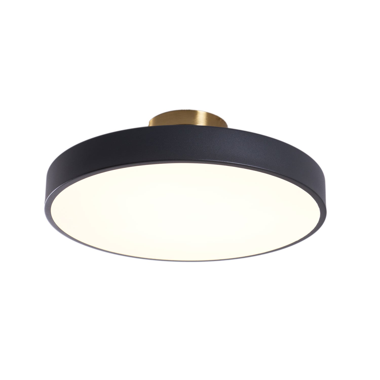 Modern Isla Flush Mount Ceiling Light Fixture - Dimmable LED Lighting for Bedroom, Living Room & Hallway - Sleek Round Design for Home & Office Decor