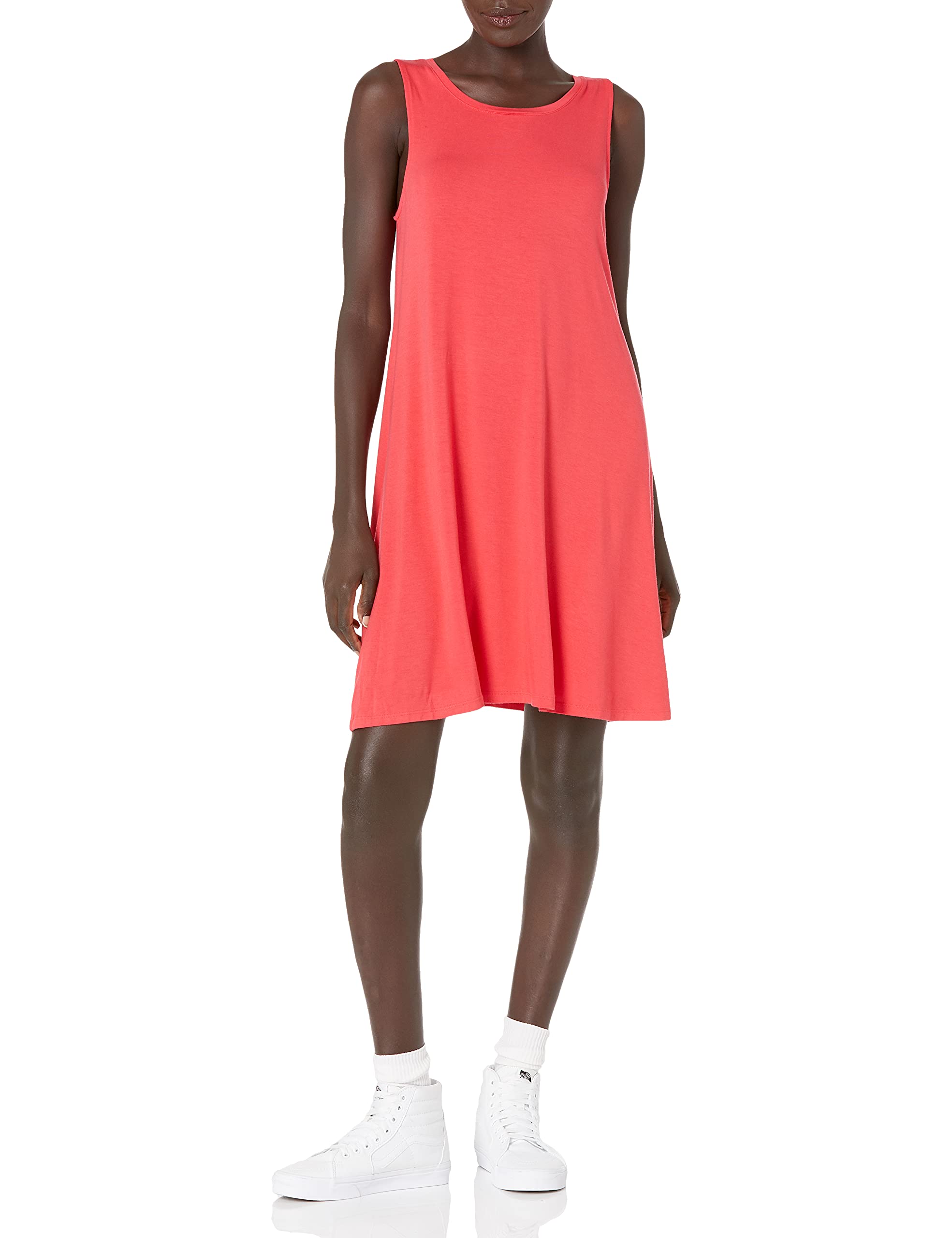 Amazon Essentials Women's Tank Swing Dress - Flowy Casual Summer Dress for Women, Plus Size Options - Perfect for Beach, Vacation, and Everyday Wear