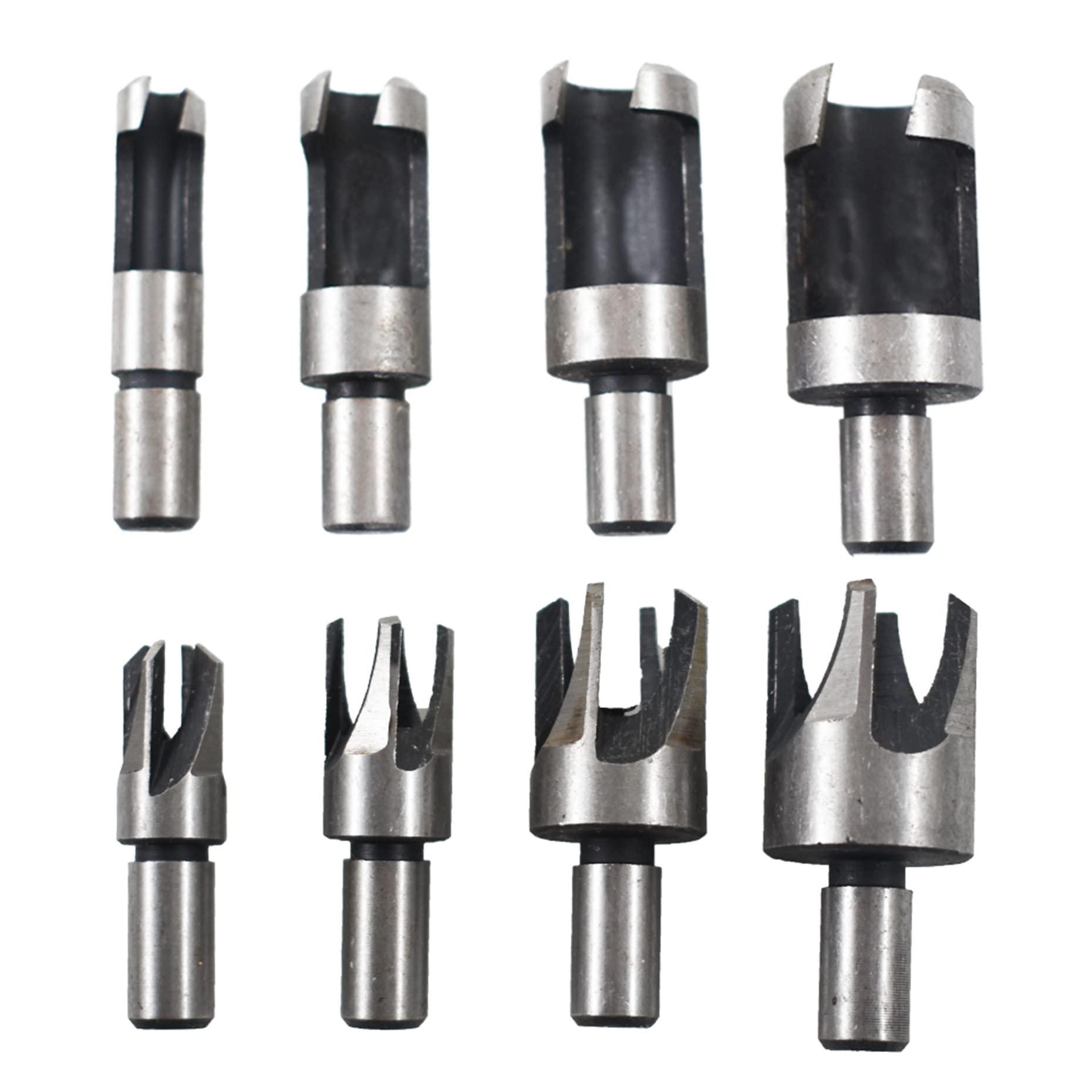 8Pcs Carbon Steel Boring Drill Bit Set for Woodworking - Perfect for Dowel Cutting, Plug Hole Drilling & Cabinet Making | Professional Wood Drill Bits for DIY Projects & Furniture Repair