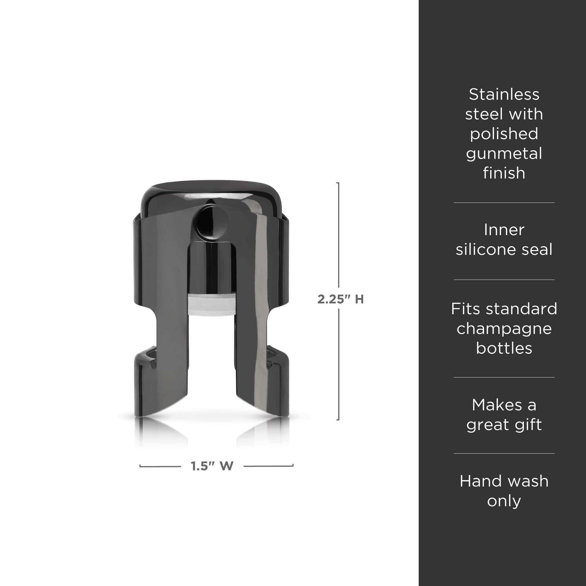 Premium Warren Champagne Stopper - Air Tight Seal for Sparkling Wine & Prosecco - Perfect for Parties, Weddings & Celebrations