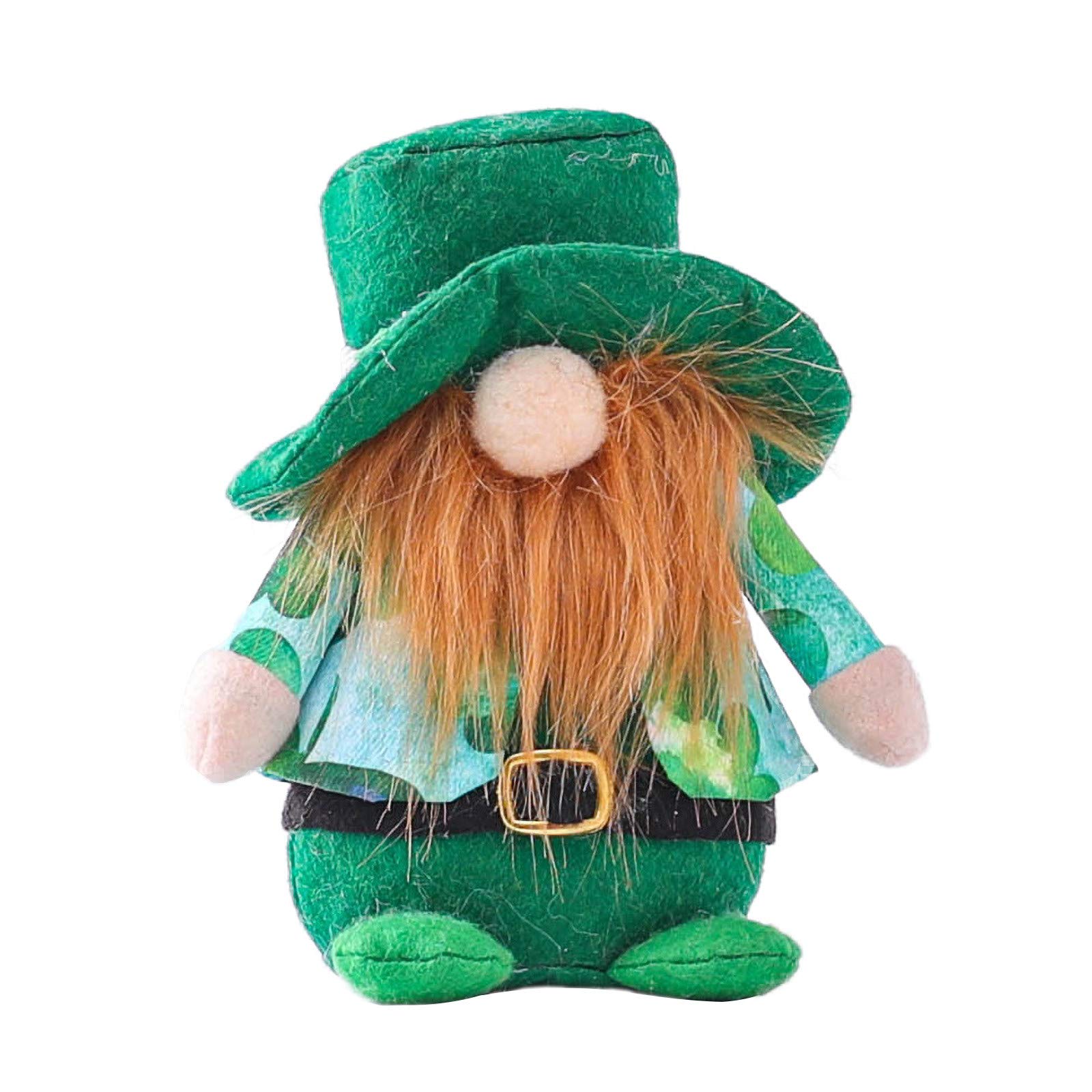 St. Patrick's Day Gnome Doll - Green Shamrock Plush Toy for Home Decor