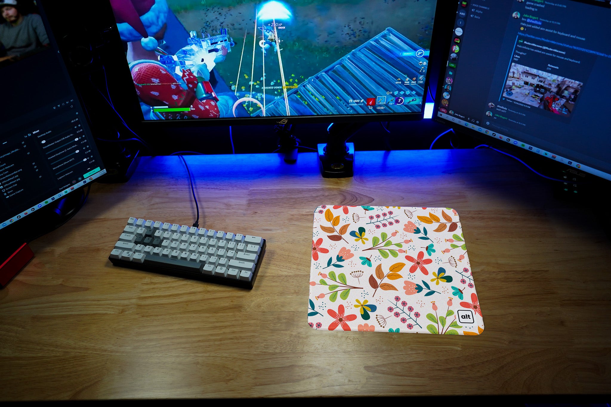 May Flowers Mouse Pad - Cute Floral Design Computer Mousepad for Office & Gaming - Perfect for Work, Study, and Home Use
