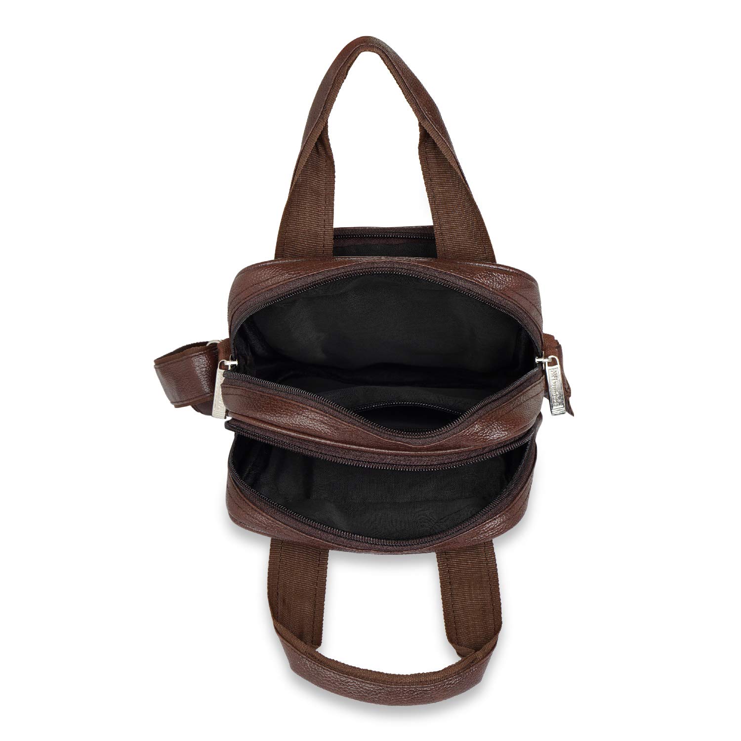 NFI Essentials Men's Sling Bag - Stylish Crossbody Messenger Bag for Men & Women, Perfect for Travel, Office & Business (Brown) | Lightweight & Durable Everyday Carry