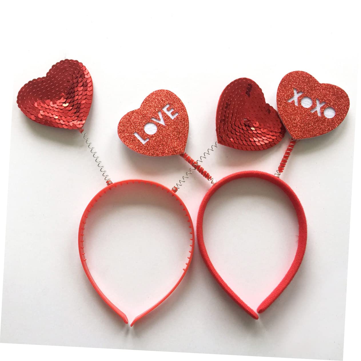 Beavorty 3-Pack Sequin Hair Hoop Headbands for Women - Fashionable Hair Accessories for Valentine's Day, Parties & Special Occasions (5pcs x 3 Sets) - Perfect for Weddings, Date Nights & Festive Celebrations