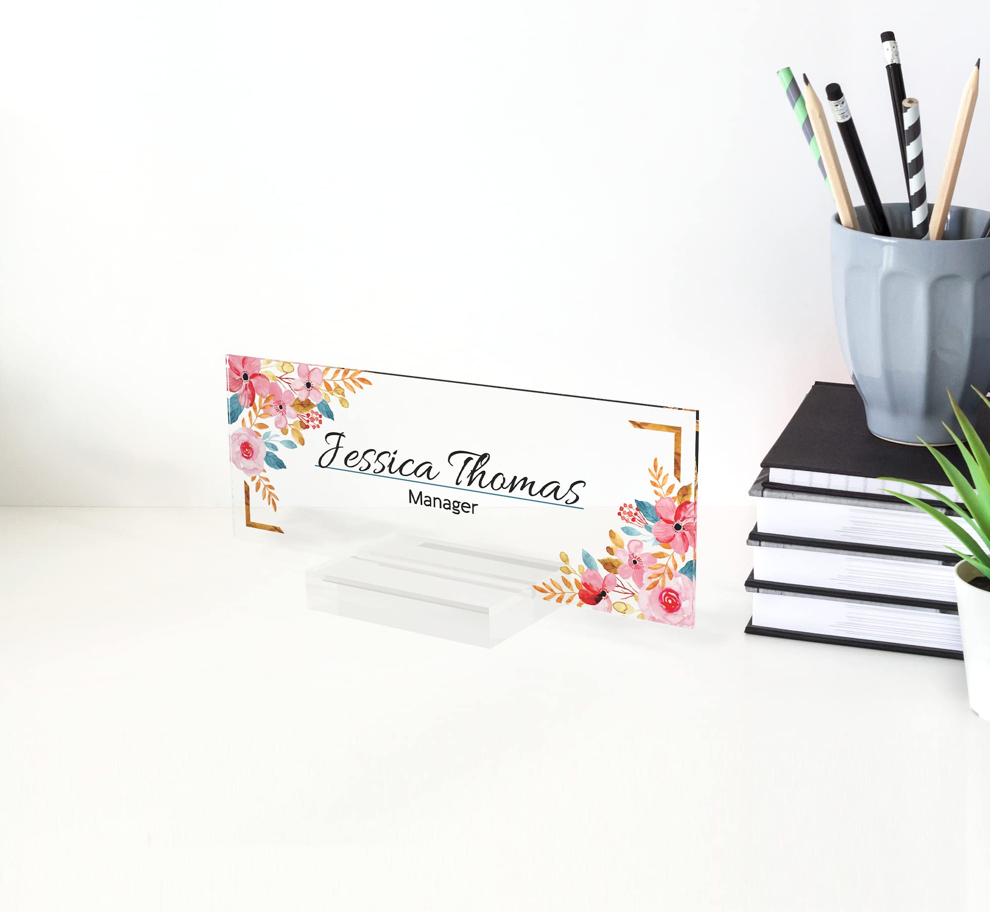 Personalized Name Plate for Desk - Custom Executive Office Decor, Unique Gifts for Dad, Teacher, Coworker | Perfect for New Job, Retirement, Promotion & Office Decorations | Engraved Desk Sign with 25+ Design Options