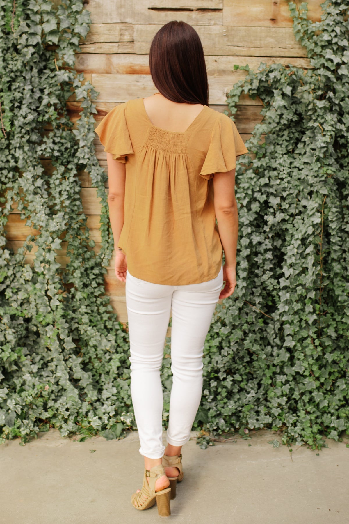 Envy Me Women's Fashion Top in Taupe - Chic Casual Blouse for Work, Date Night & Everyday Wear
