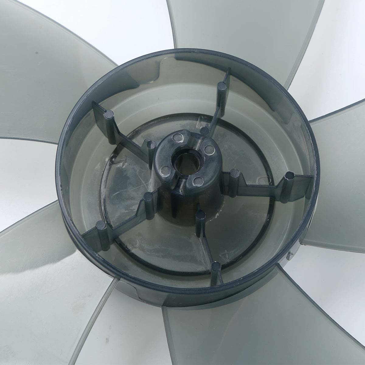 iiniim 5-Blade Plastic Standing Pedestal Fan with Nut Cover - Adjustable Height Table & Floor Fan for Home, Office, Bedroom - Grey Home Cooling Accessory