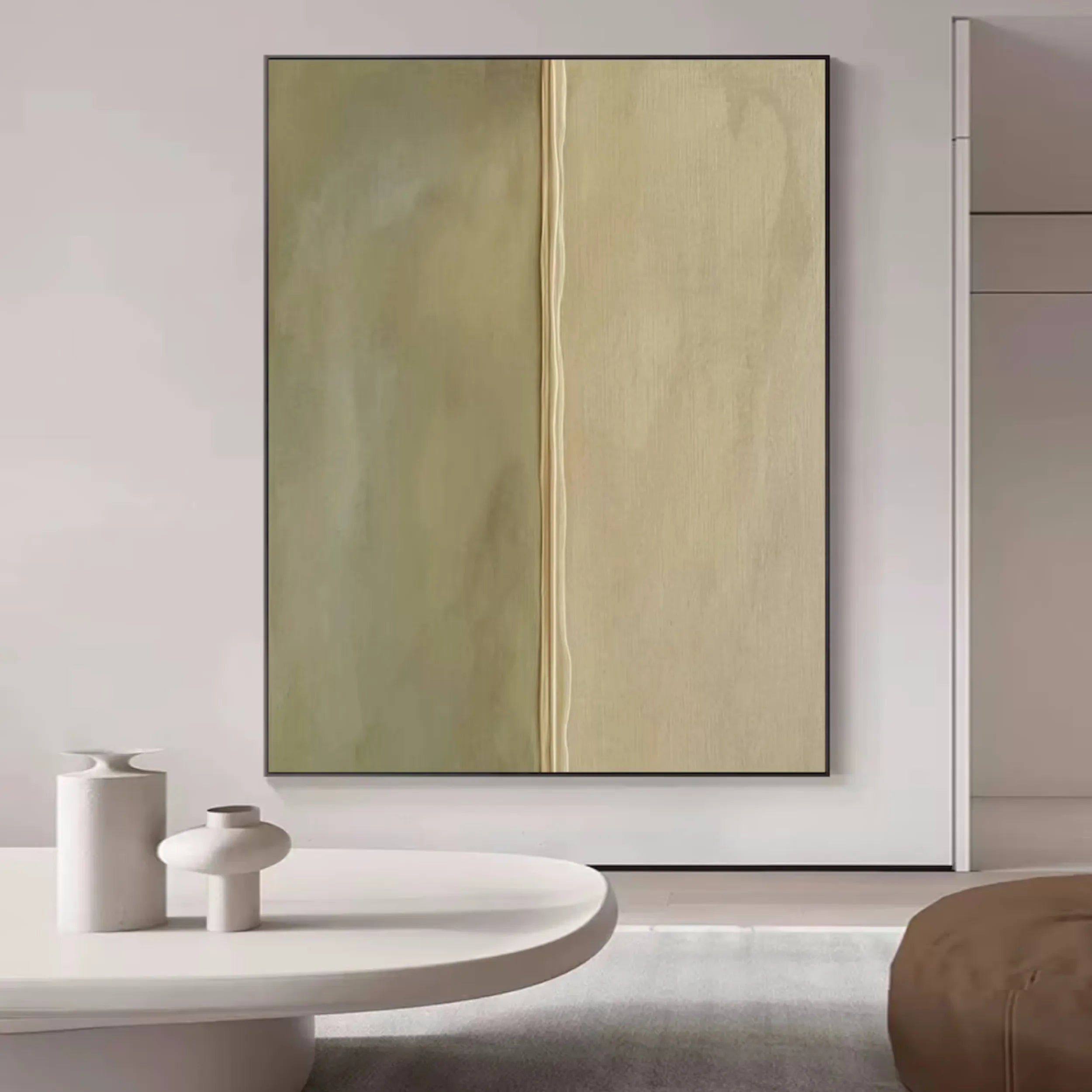Blue & Green Abstract Wall Art Canvas Print #BG031 - Modern Home Decor for Living Room, Bedroom & Office