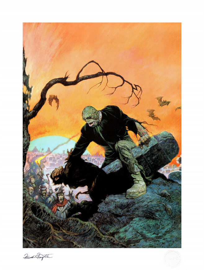 Sideshow Collectibles Beyond the Grave Fine Art Print - Gothic Horror Wall Decor for Home, Office & Halloween Display