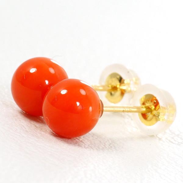 18K Yellow Gold Coral Earrings for Women - Elegant Handmade Dangle Earrings - Perfect for Weddings, Parties & Special Occasions
