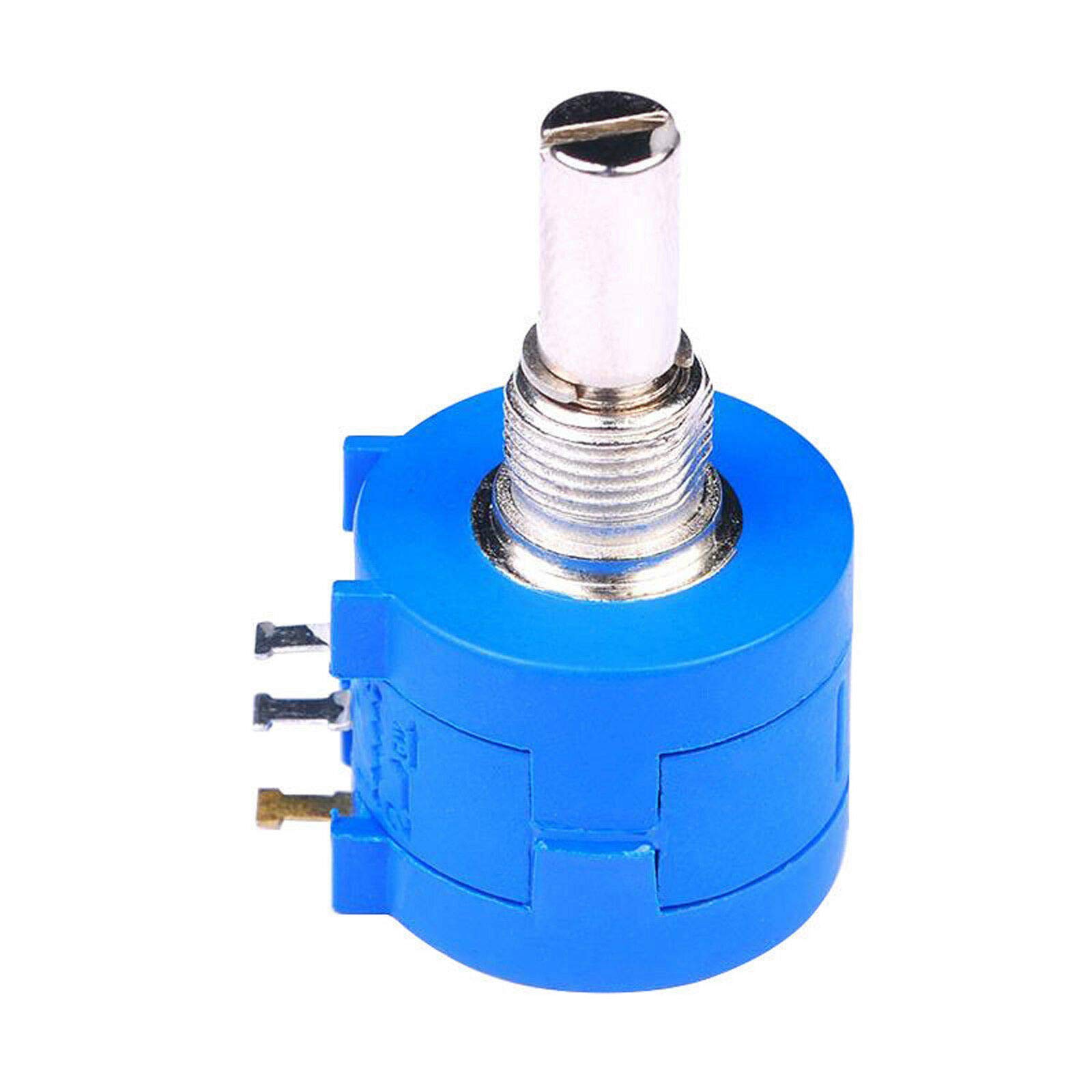 10K Ohm 10-Turn Rotary Wire Wound Precision Potentiometer - Perfect for Audio Equipment, Industrial Controls & DIY Electronics Projects