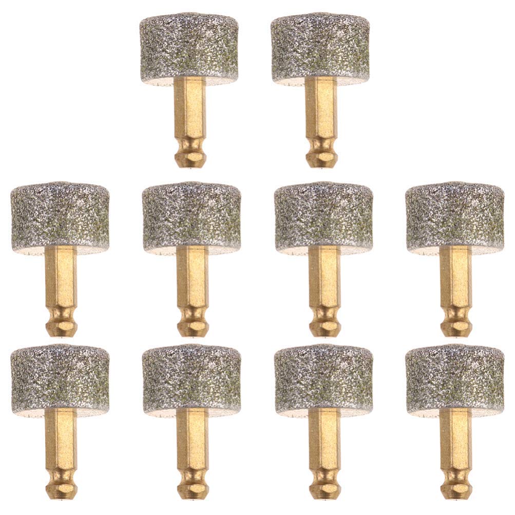 GANE 10pcs Dog Nail Grinder Heads - Diamond Tips for Electric Pet Nail Trimmer - Grooming at Home