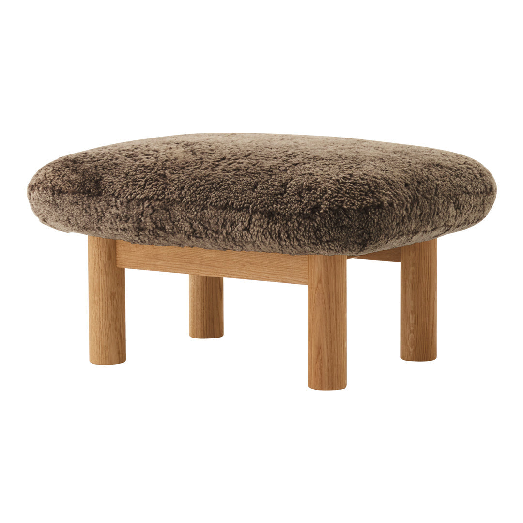 Brasilia Ottoman - Modern Round Storage Ottoman with Lift Top, Upholstered Footrest Stool for Living Room, Bedroom & Office - Perfect for Extra Seating, Storage & Home Decor