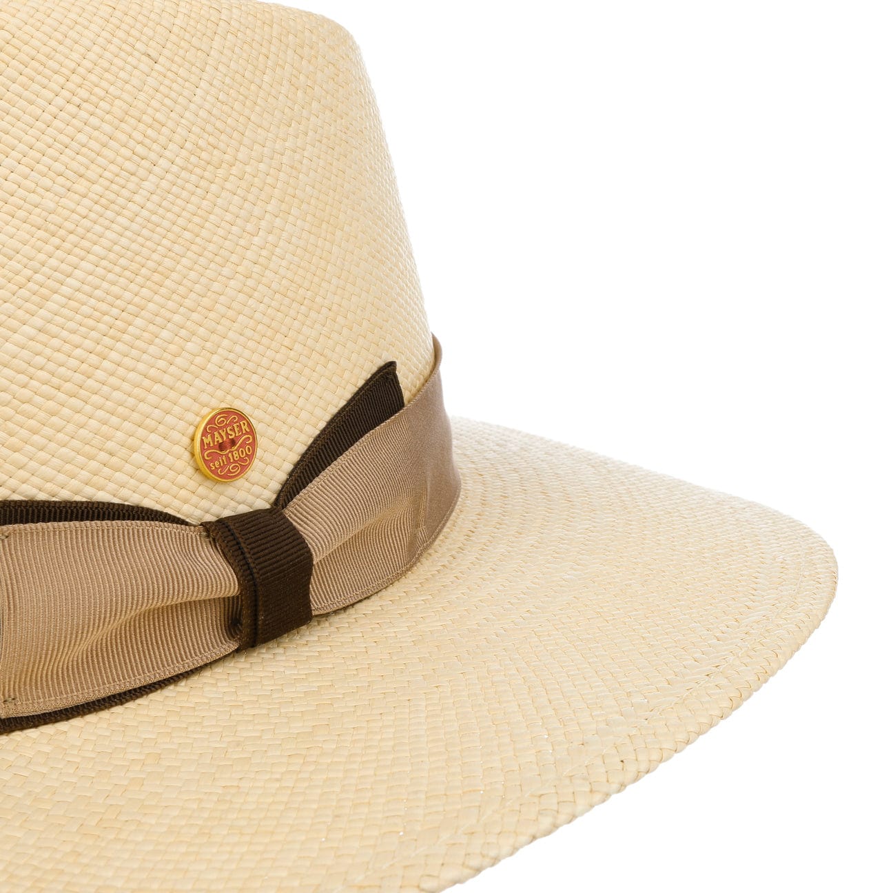 Mayser Nizza Classic Panama Hat for Men & Women - Lightweight & Breathable Summer Sun Hat for Beach, Travel, and Outdoor Activities