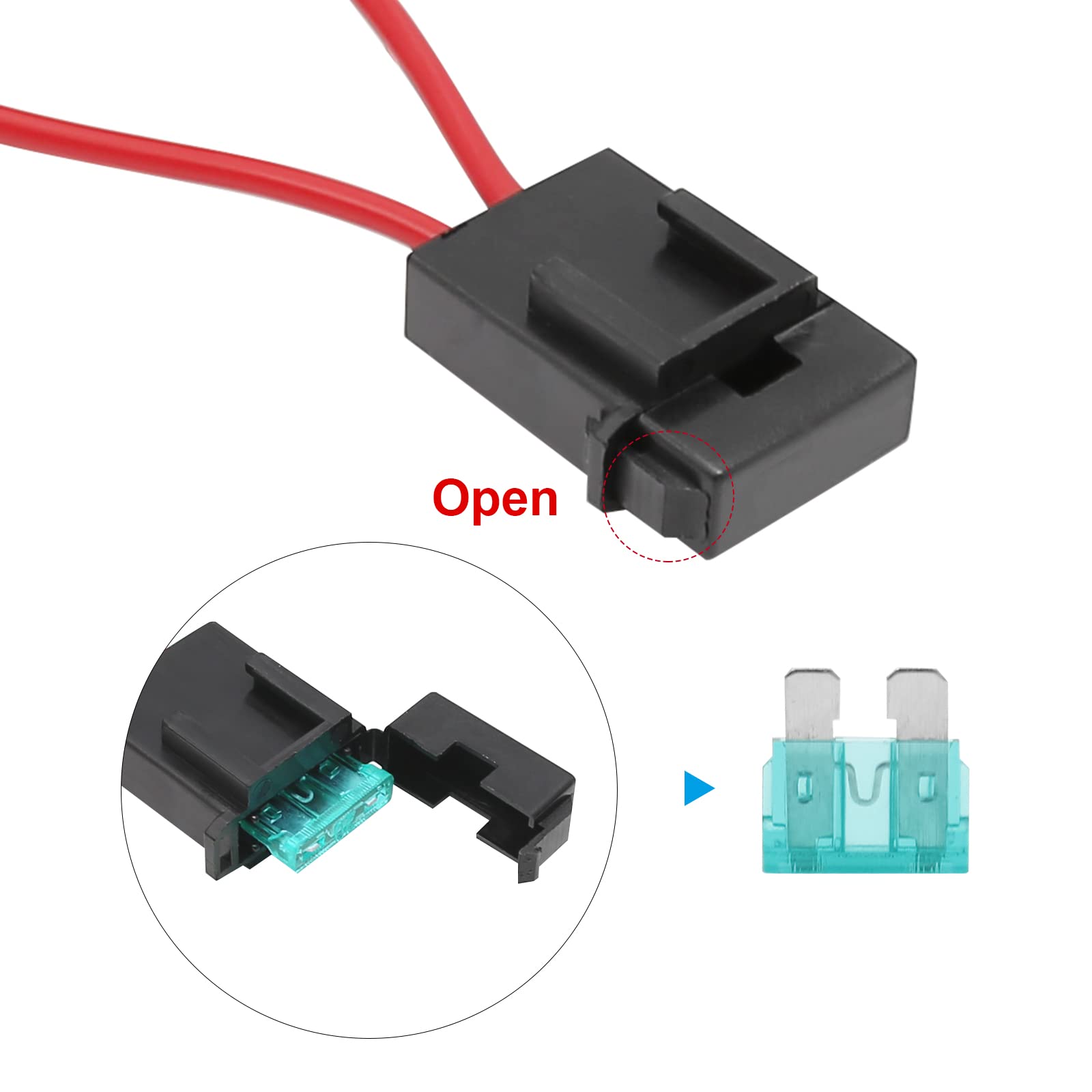 40 AMP Electric Radiator Fan Relay Kit with Temperature Sensor - 185°F On/165°F Off Thermostat Switch - Universal Cooling Fan Wiring Kit for Cars, Trucks & SUVs - Perfect for Engine Overheating Protection & Performance Cooling