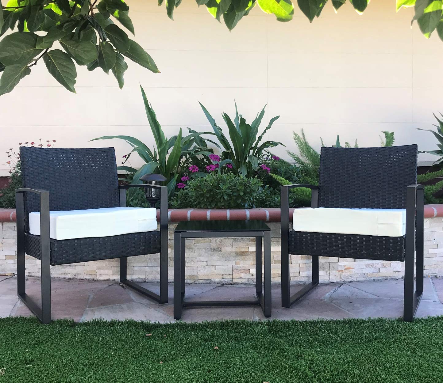 Waterproof UV-Resistant Patio Chair Cushion Covers - Indoor/Outdoor Use - Cream White 22x20x4 Inches (Set of 4) - Perfect for Poolside, Garden, Deck & Patio Furniture Protection