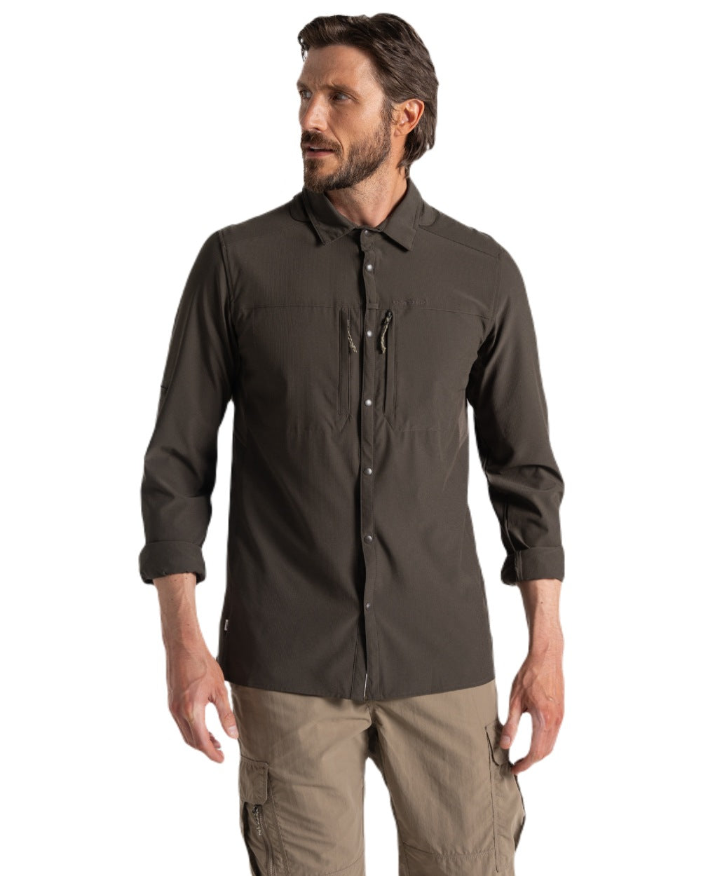 Craghoppers Men's NosiLife Pro Long Sleeve Shirt - Insect Repellent Travel & Outdoor Adventure Shirt for Hiking, Camping & Safari