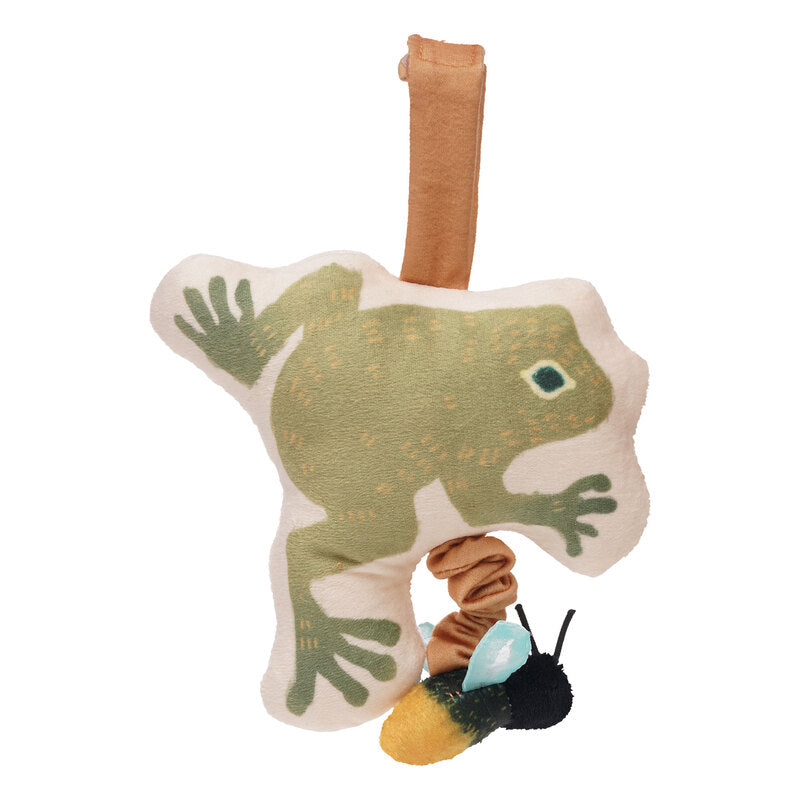 Firefly Frog Baby Travel Toy - Soft & Lightweight Take-Along Plush for Infants & Toddlers - Perfect for Strollers, Car Seats & On-The-Go Playtime