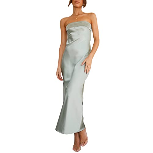 Strapless Dress-light Green