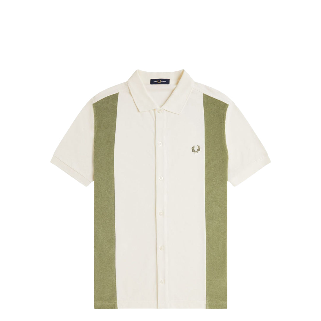 Premium Toweling Panel Polo Shirt in Light Ecru - Comfortable & Stylish Casual Wear for Men | Perfect for Golf, Office & Everyday Outfits