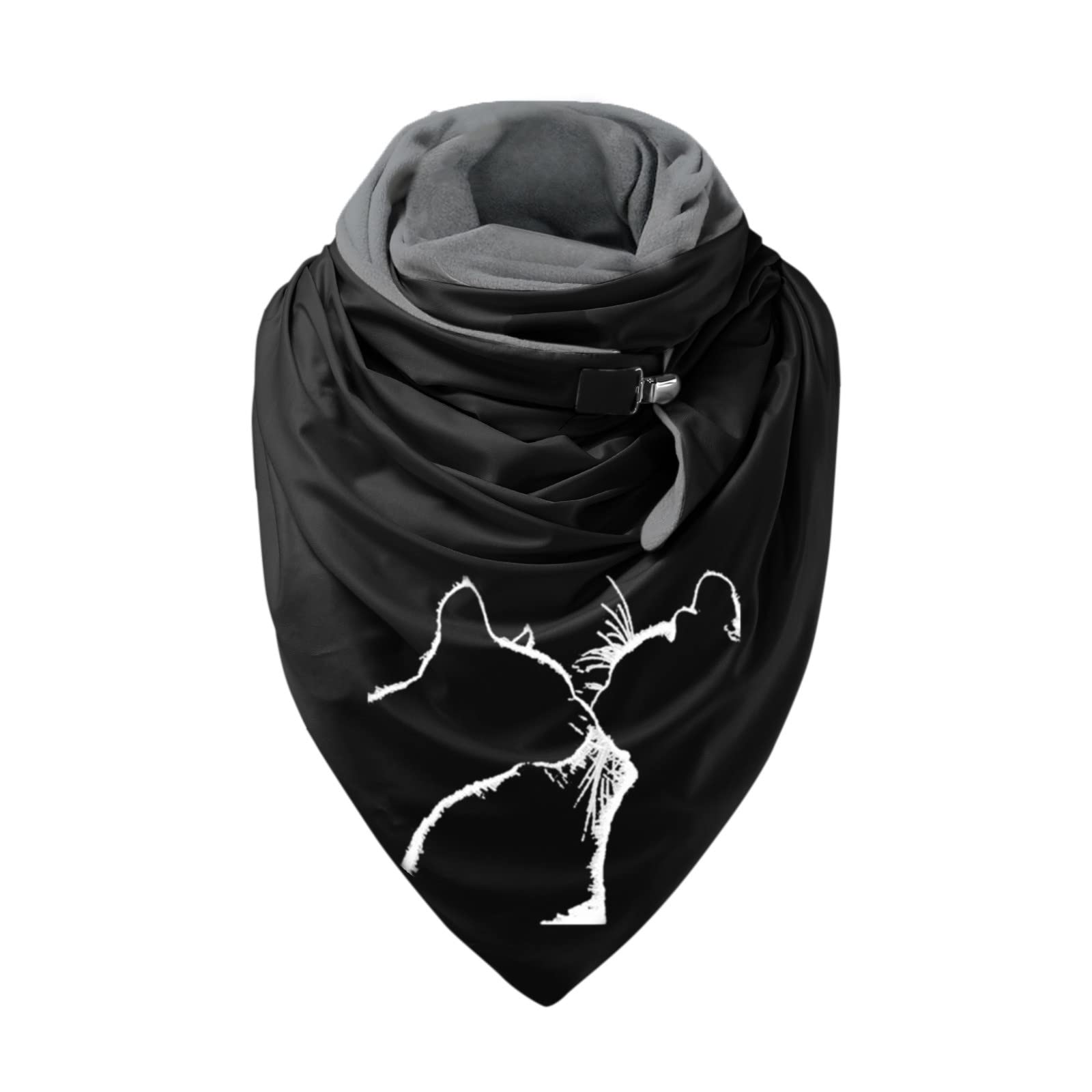 Women's Warm Fashion Soft Printed Scarf - Adjustable Button Shawl for Winter, Casual Face Cover Scarf in Dusty Pink - Perfect for 40th Birthday Gifts, Outdoor Activities & Warehouse Clearance