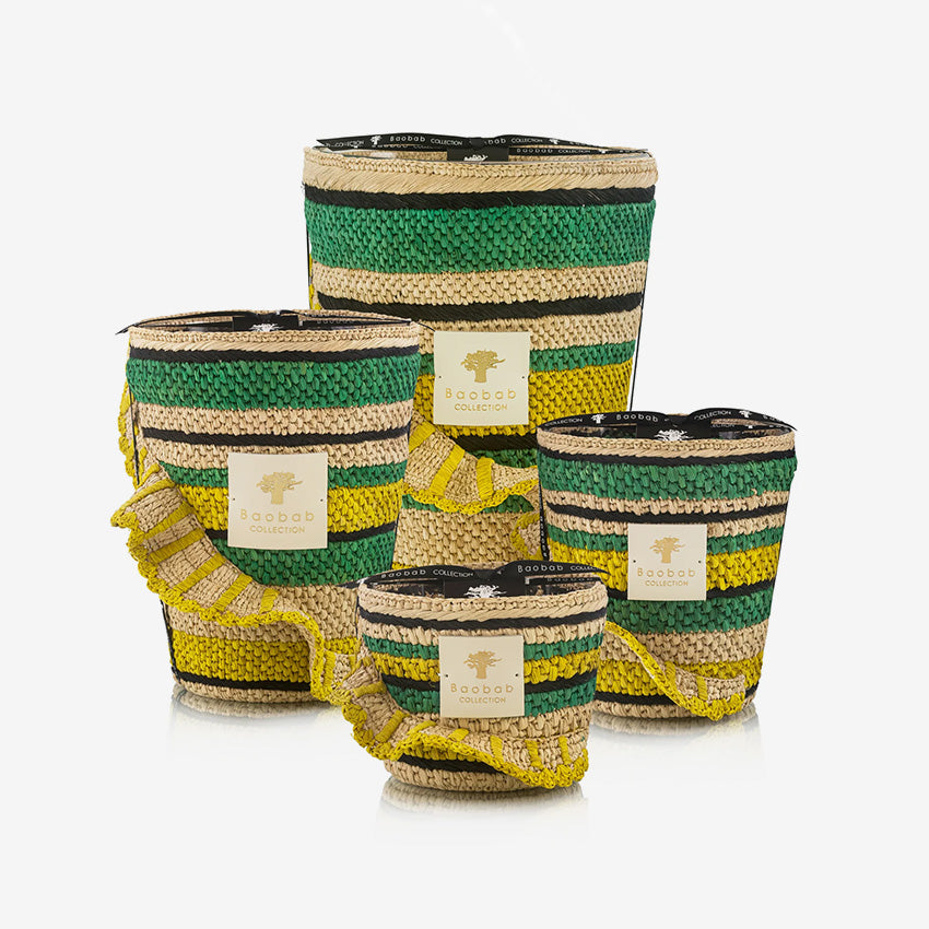 Baobab Collection Fety Milalao Green Candle - Handmade Aromatherapy Candle for Home Relaxation & Spa Decor