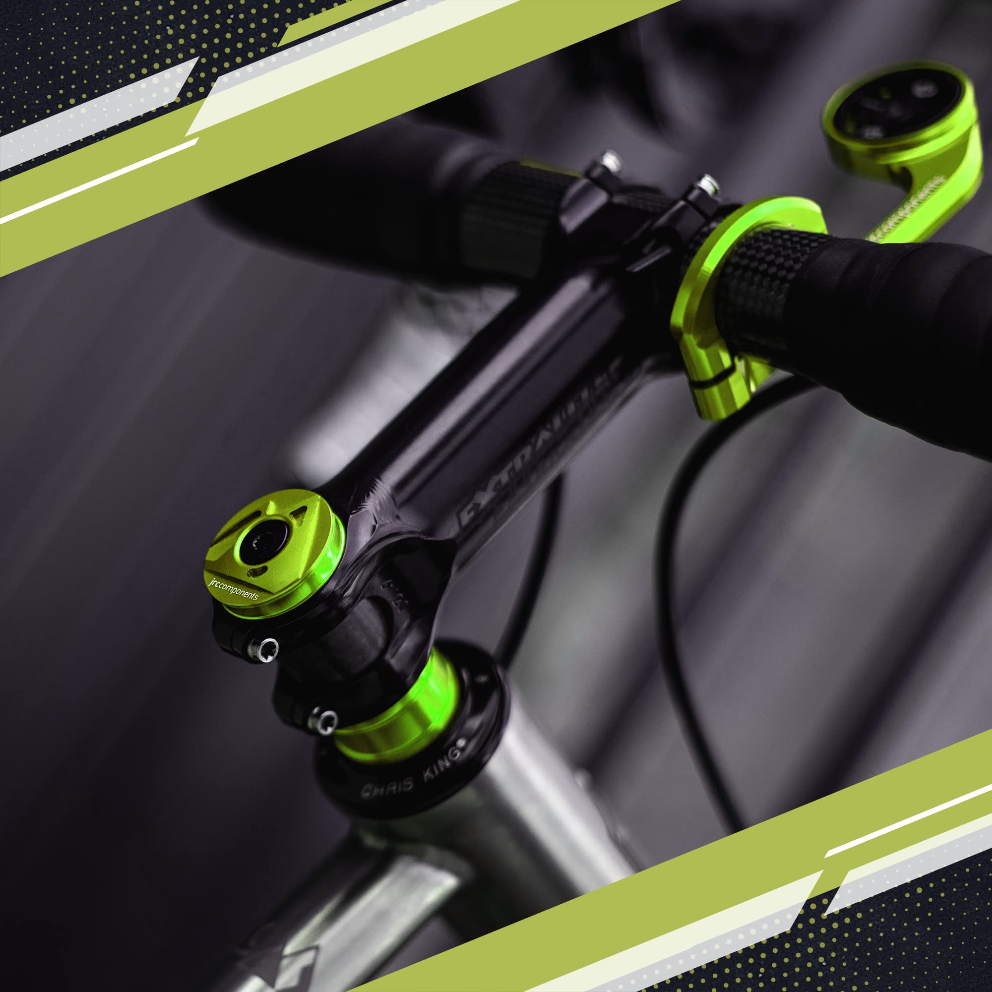 JRC Components Lightweight 6061-T6 Aluminum Headset Stem Top Cap & Bolt - Compatible with 1-1/8