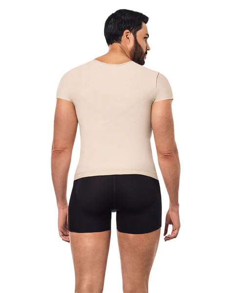 FC FORMA TU CUERPO Men's Body Shaper Vest - Compression Slimming Shirt for Men, Lipoelastic Waist Trainer, Post-Surgery & Workout Support - Ideal for Gym, Weight Loss & Everyday Wear