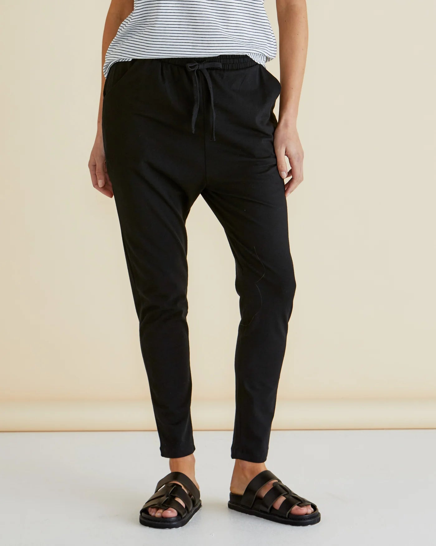Jade Pant | Black - High Waisted Yoga Pants for Women, Comfortable Stretchy Workout Leggings - Perfect for Yoga, Gym, Running & Lounge Wear