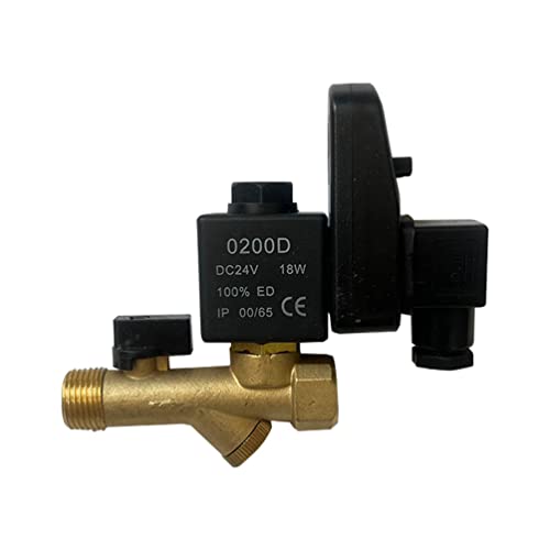 Sullair Air Compressor 24VDC Electric Drain Valve - Replacement Part for Industrial Air Systems | Perfect for Workshop, Garage & Manufacturing Facilities