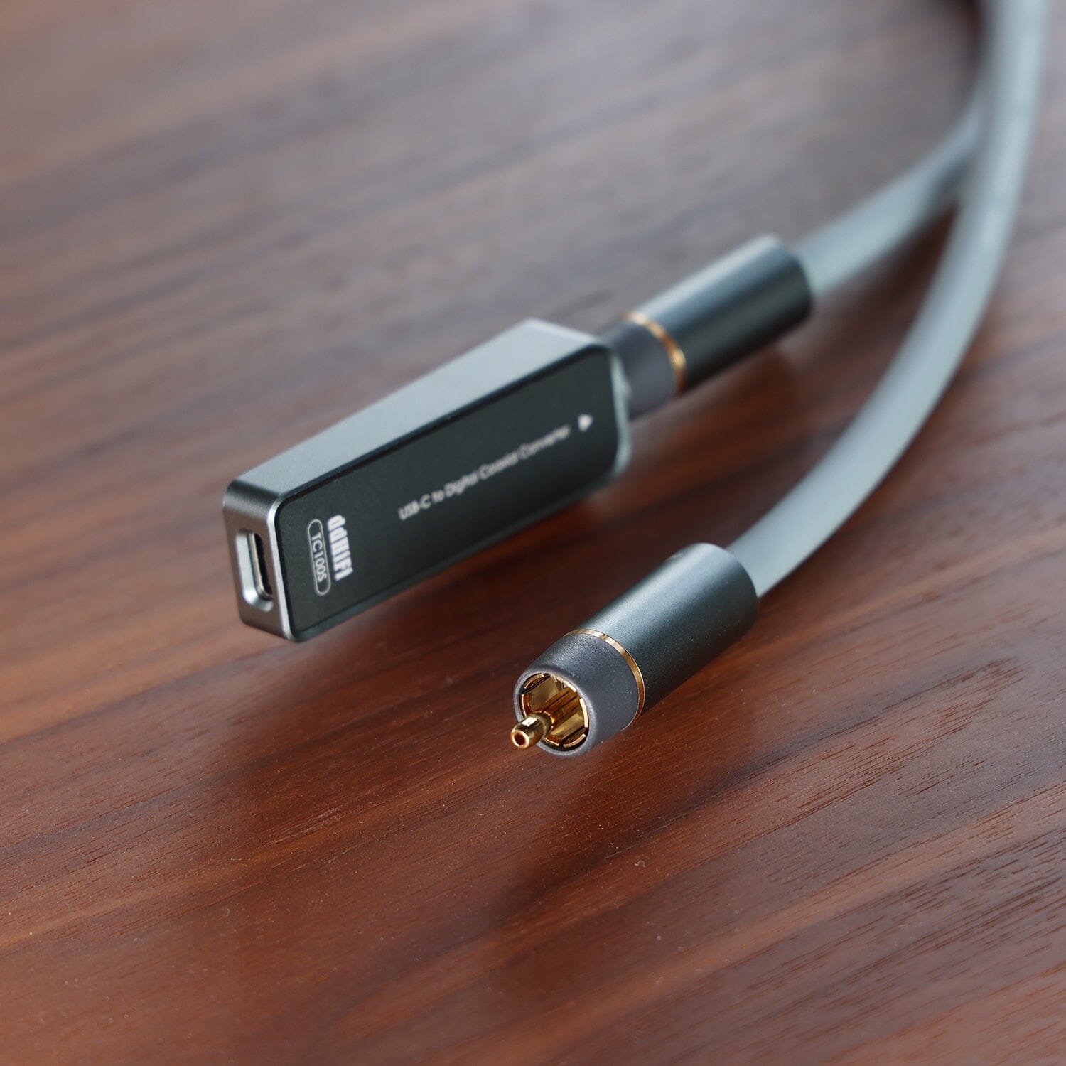 DD ddHiFi TC100S Portable Digital Interface & RC100C RCA OCC Coaxial Cable (Detachable Version) - High-Quality Audio Connection for Home Theater, Studio Recording & Hi-Fi Systems